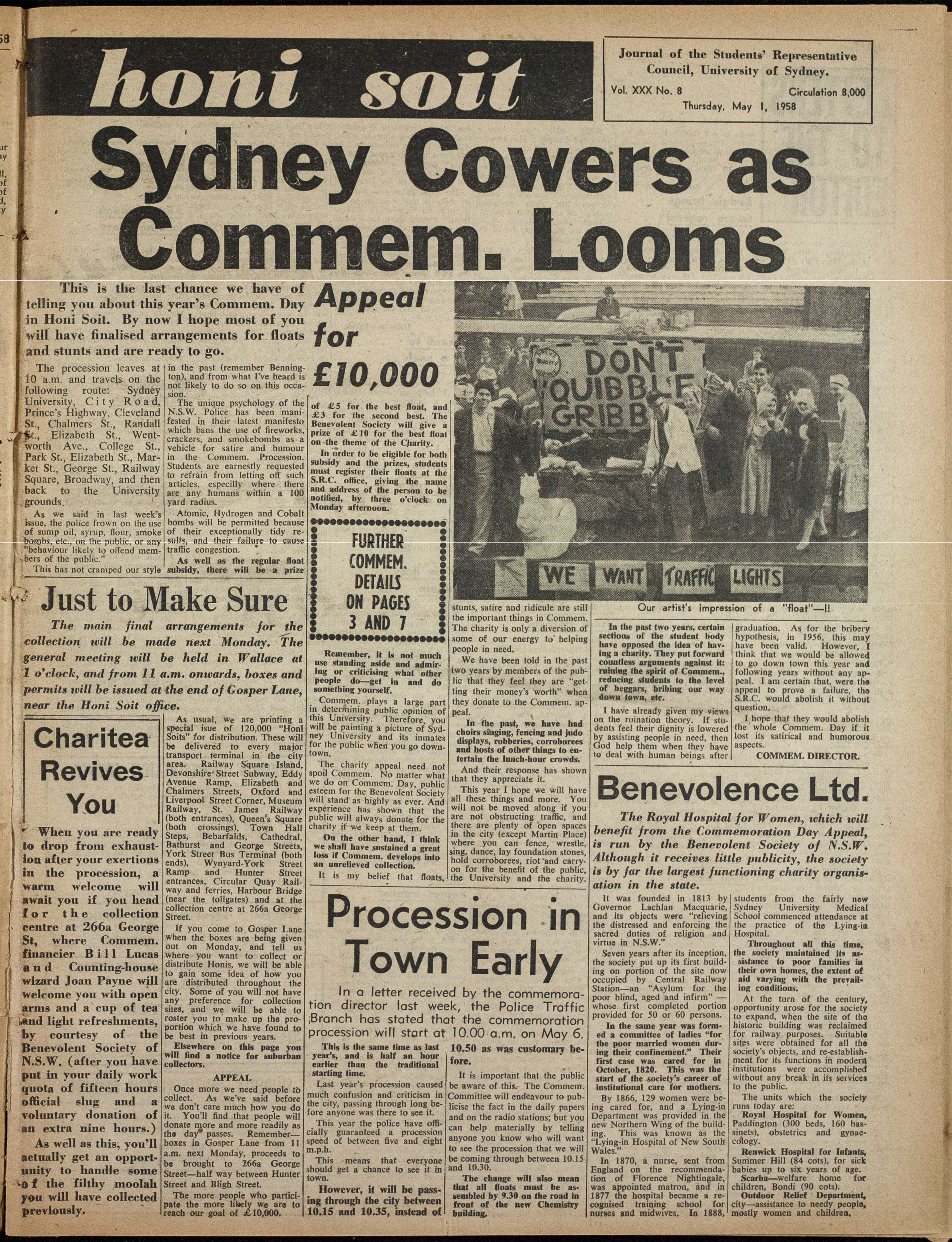 Honi Soit 1958 Issue 08