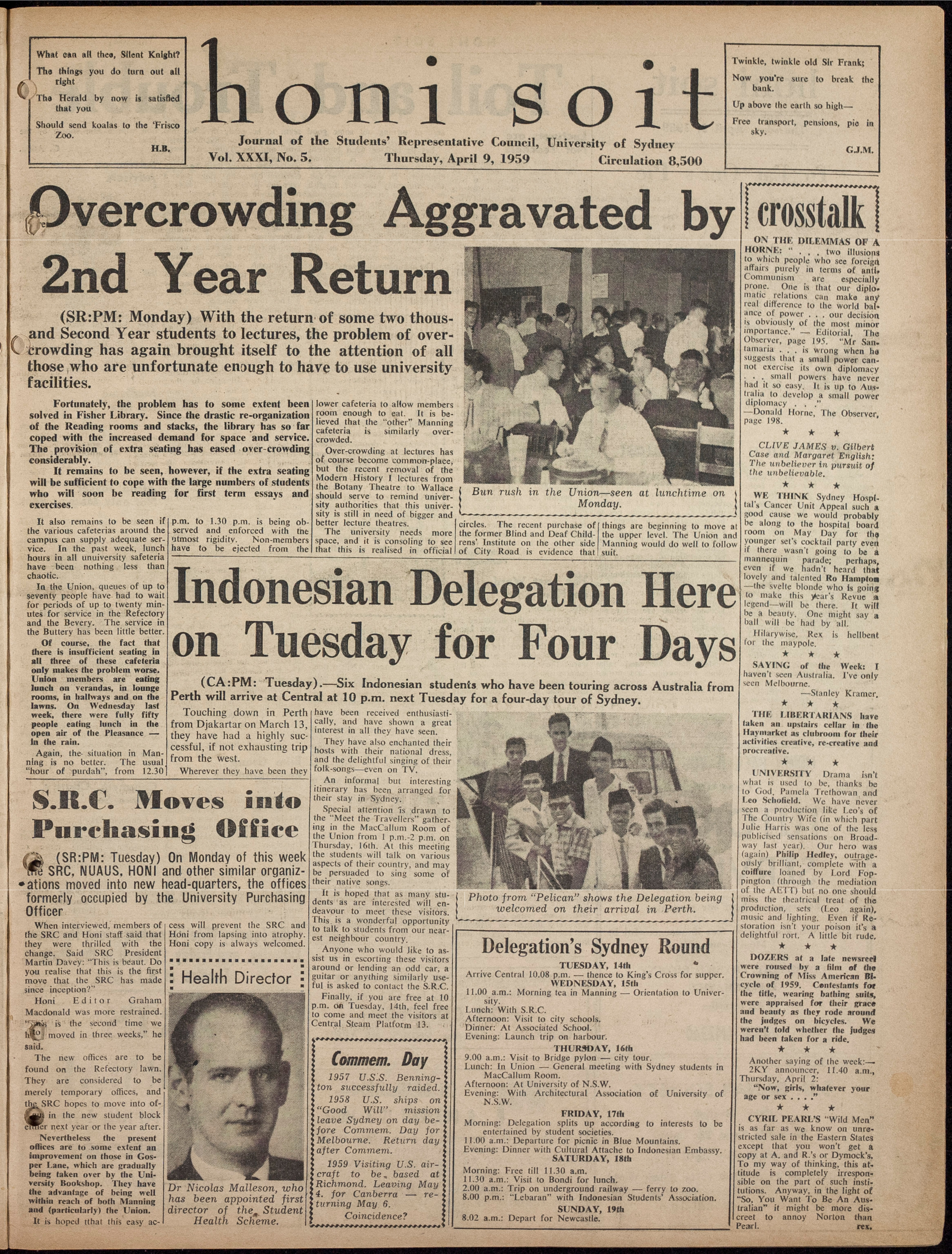 Honi Soit 1959 Issue 05