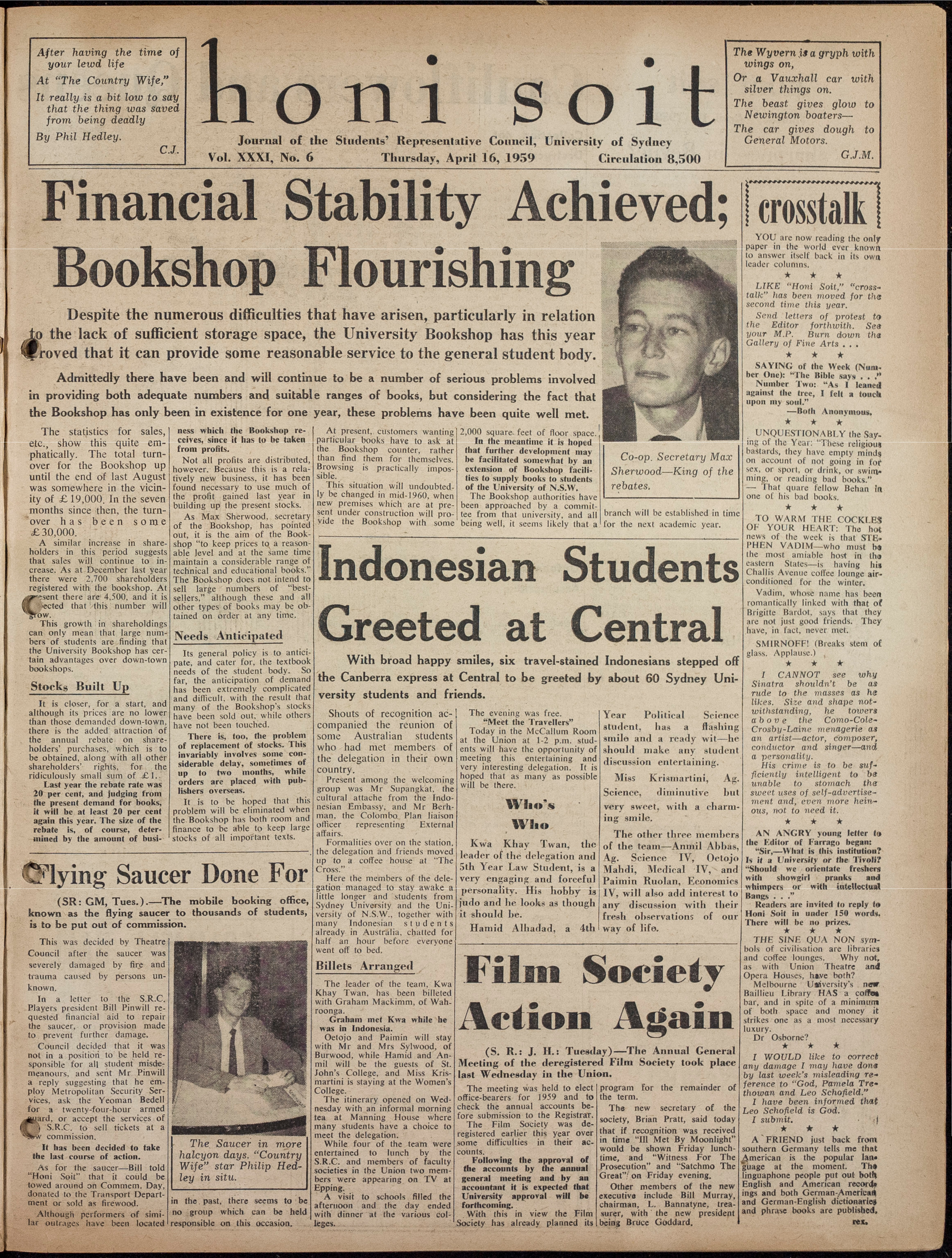 Honi Soit 1959 Issue 06