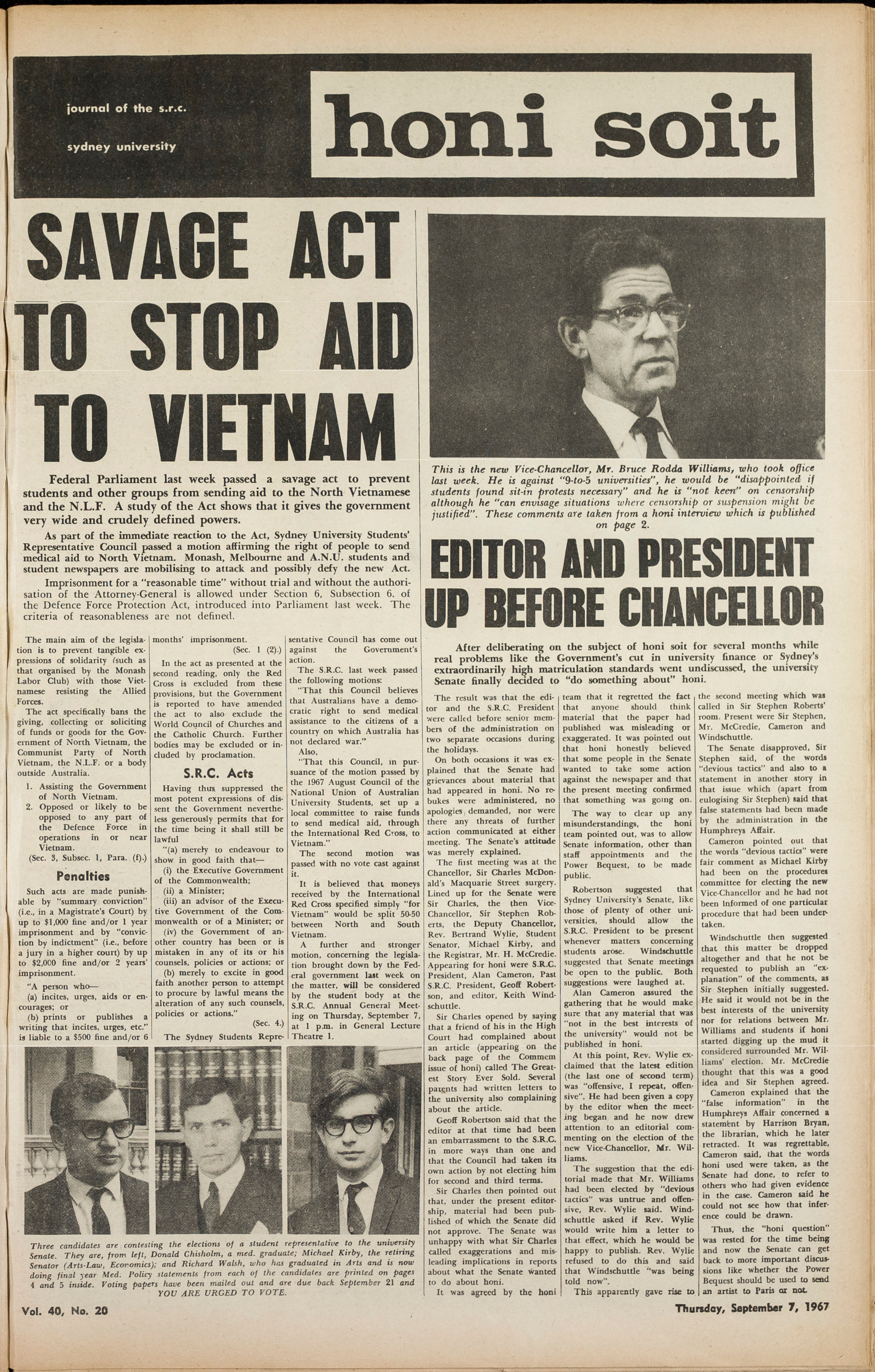 Honi Soit 1967 Issue 20