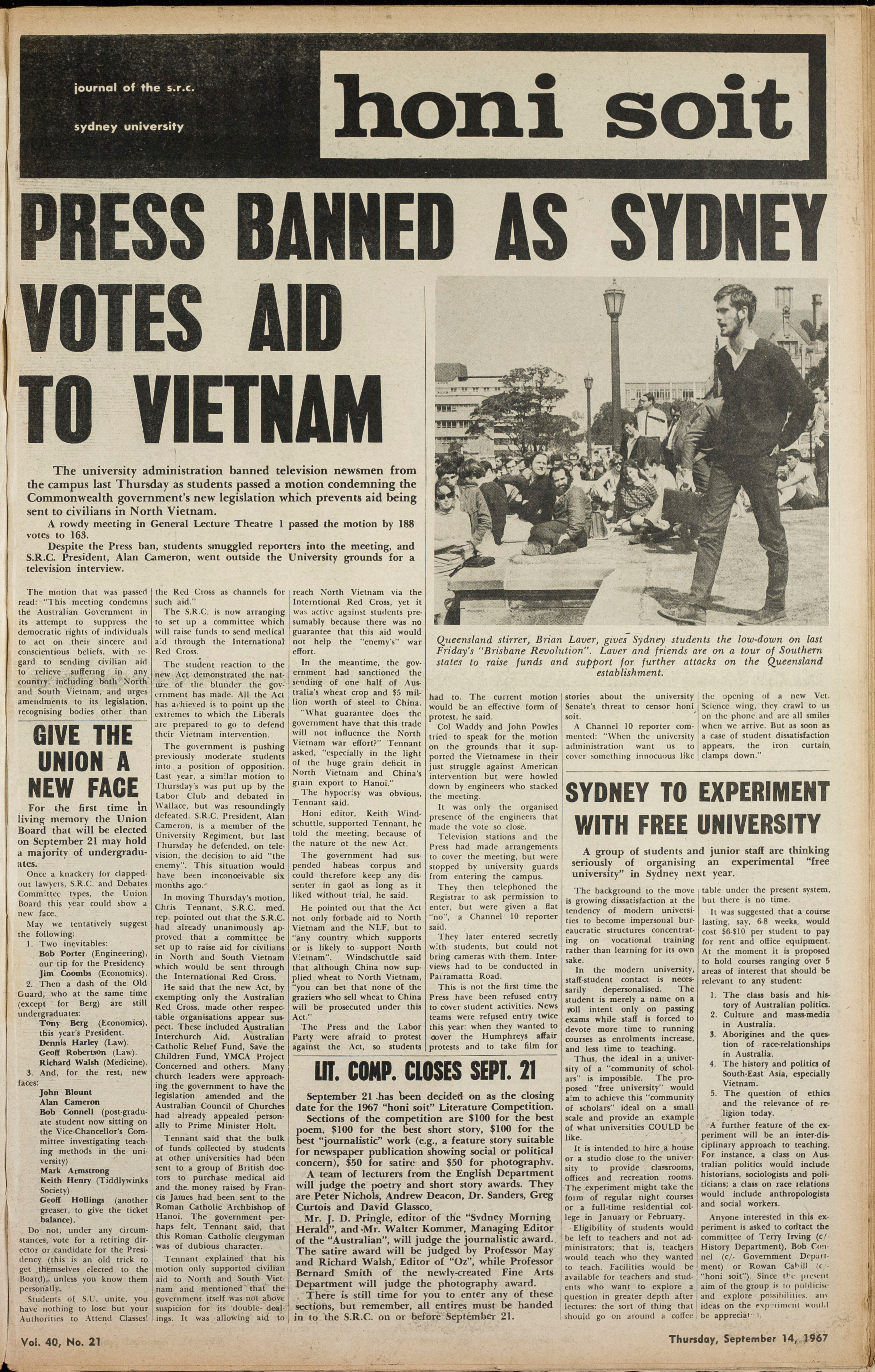 Honi Soit 1967 Issue 21