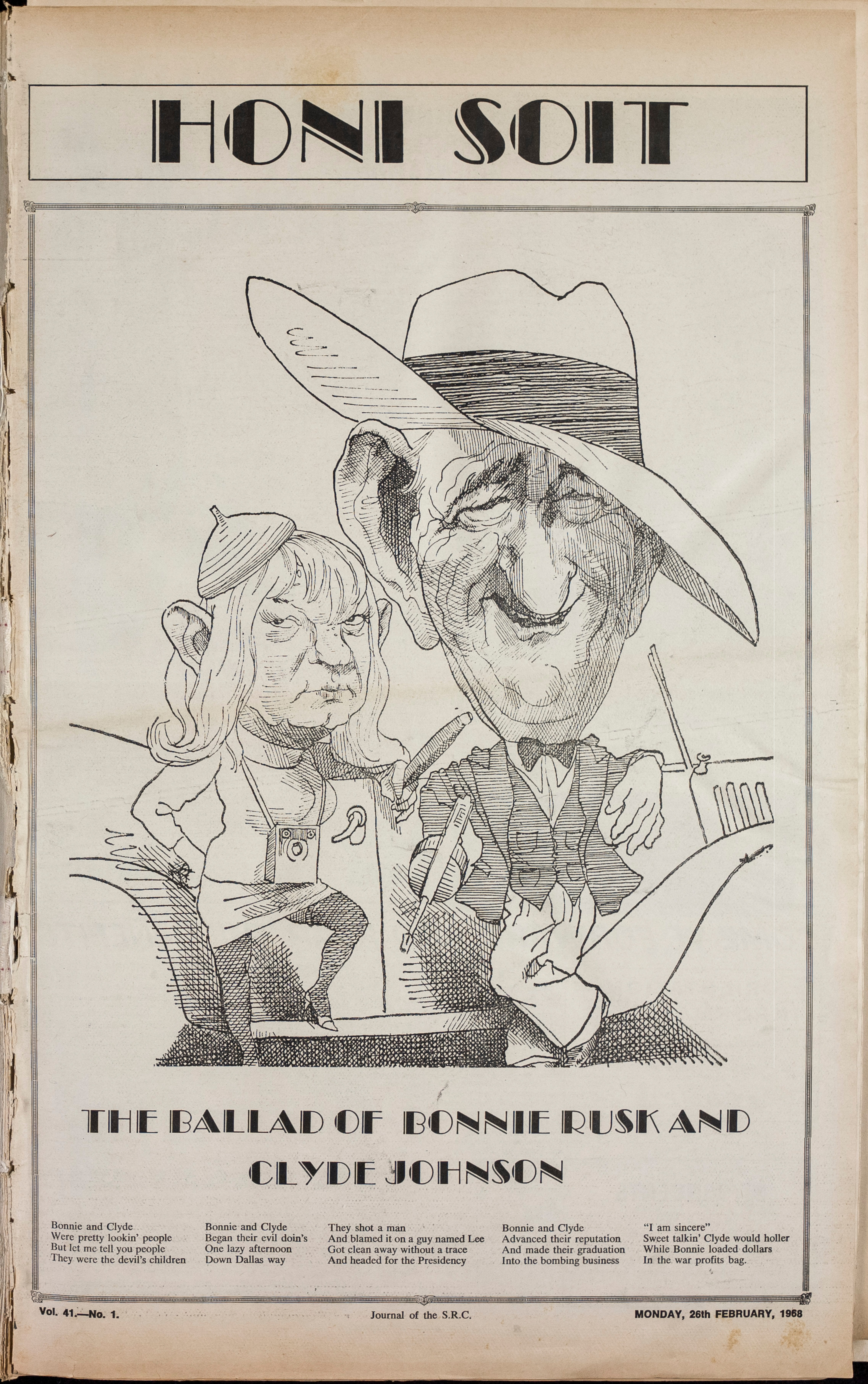 Honi Soit 1968 Issue 01