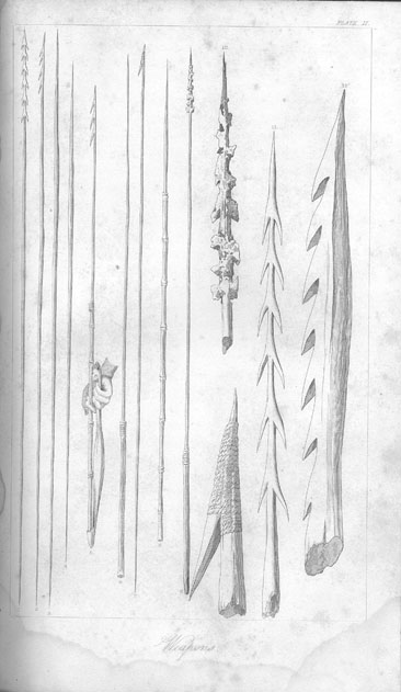 Journals of Expeditions of Discovery into Central Australia: Plate II. Native Weapons