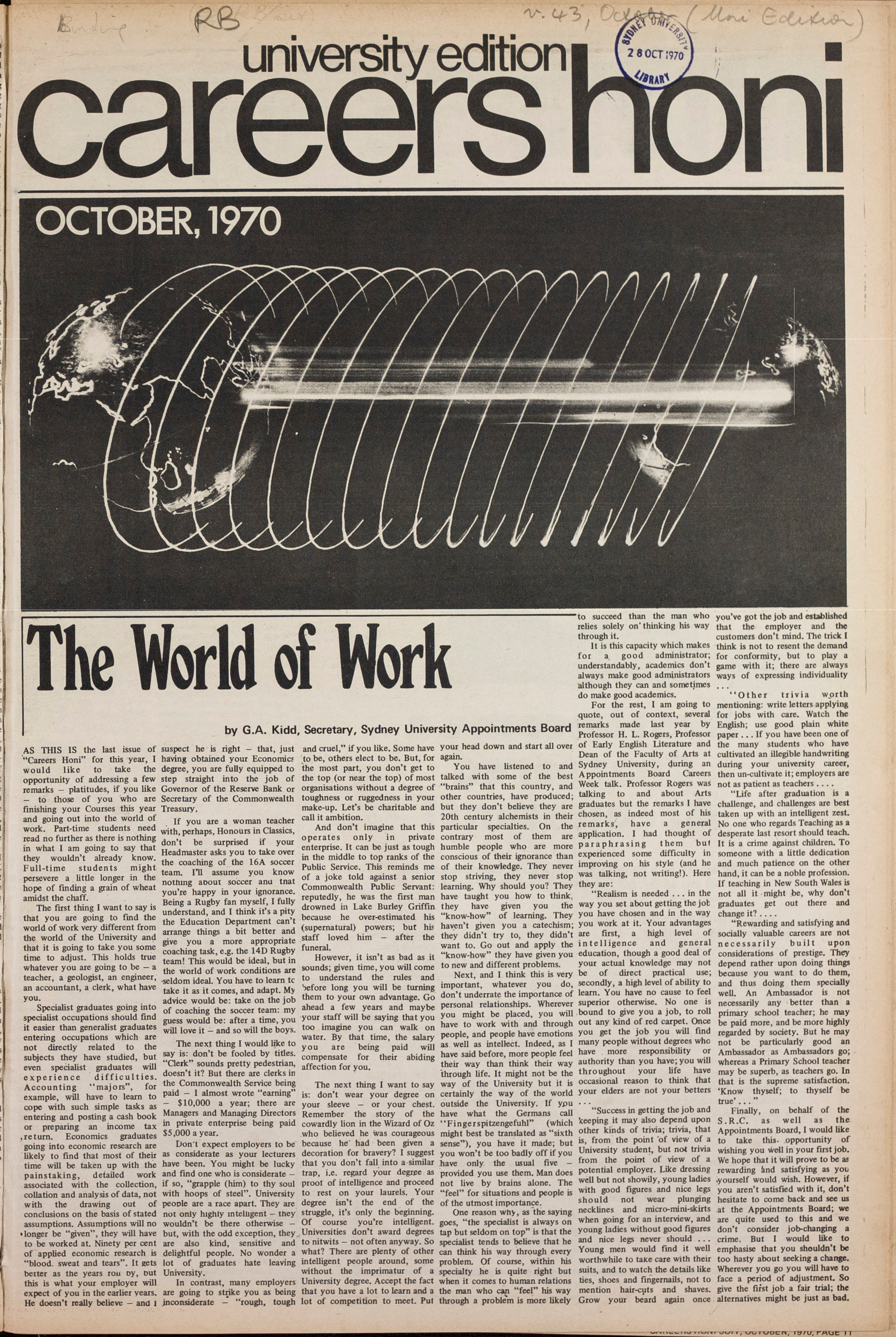 Honi Soit 1970 Issue 37