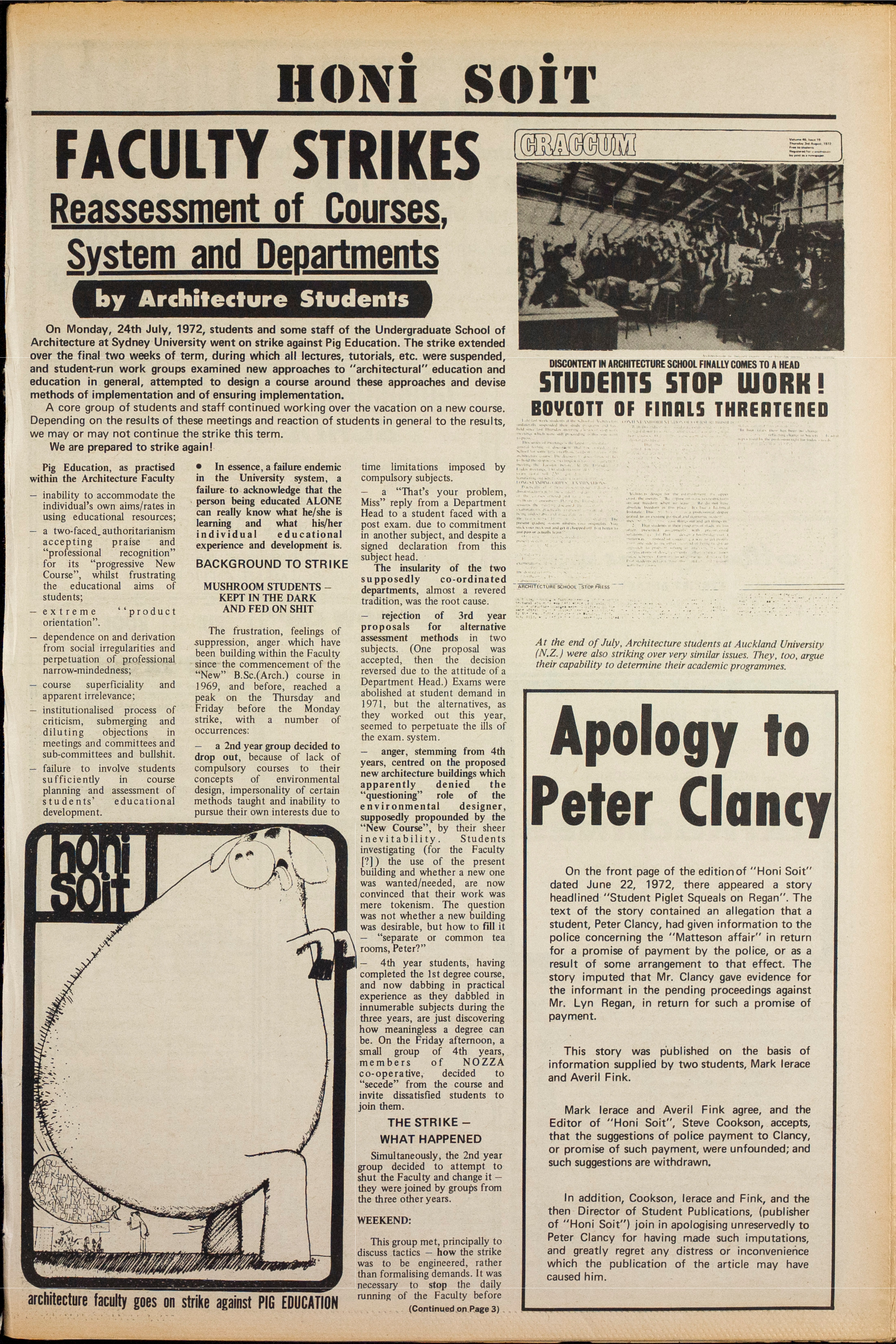Honi Soit 1972 Issue 20