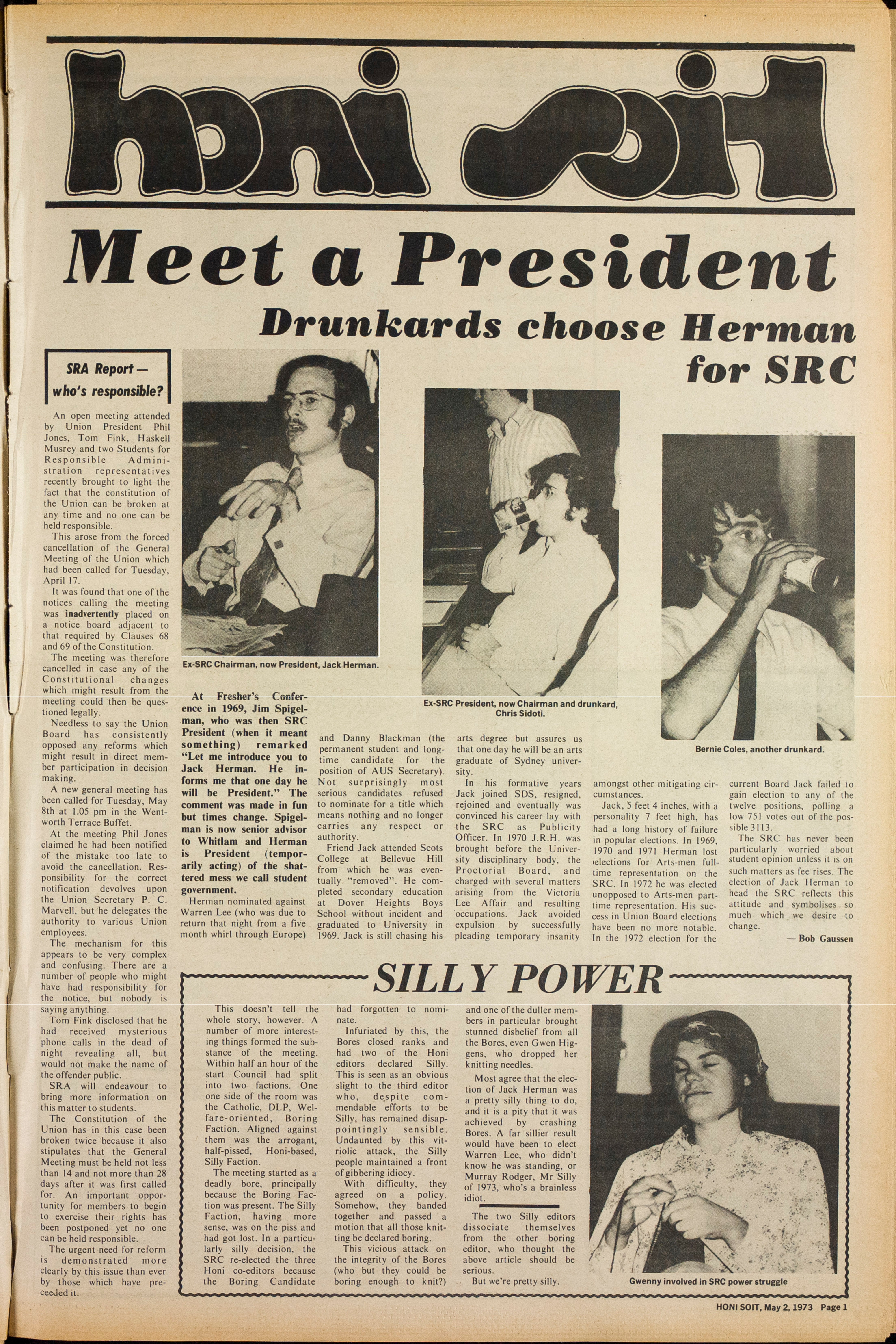 Honi Soit 1973 Issue 08