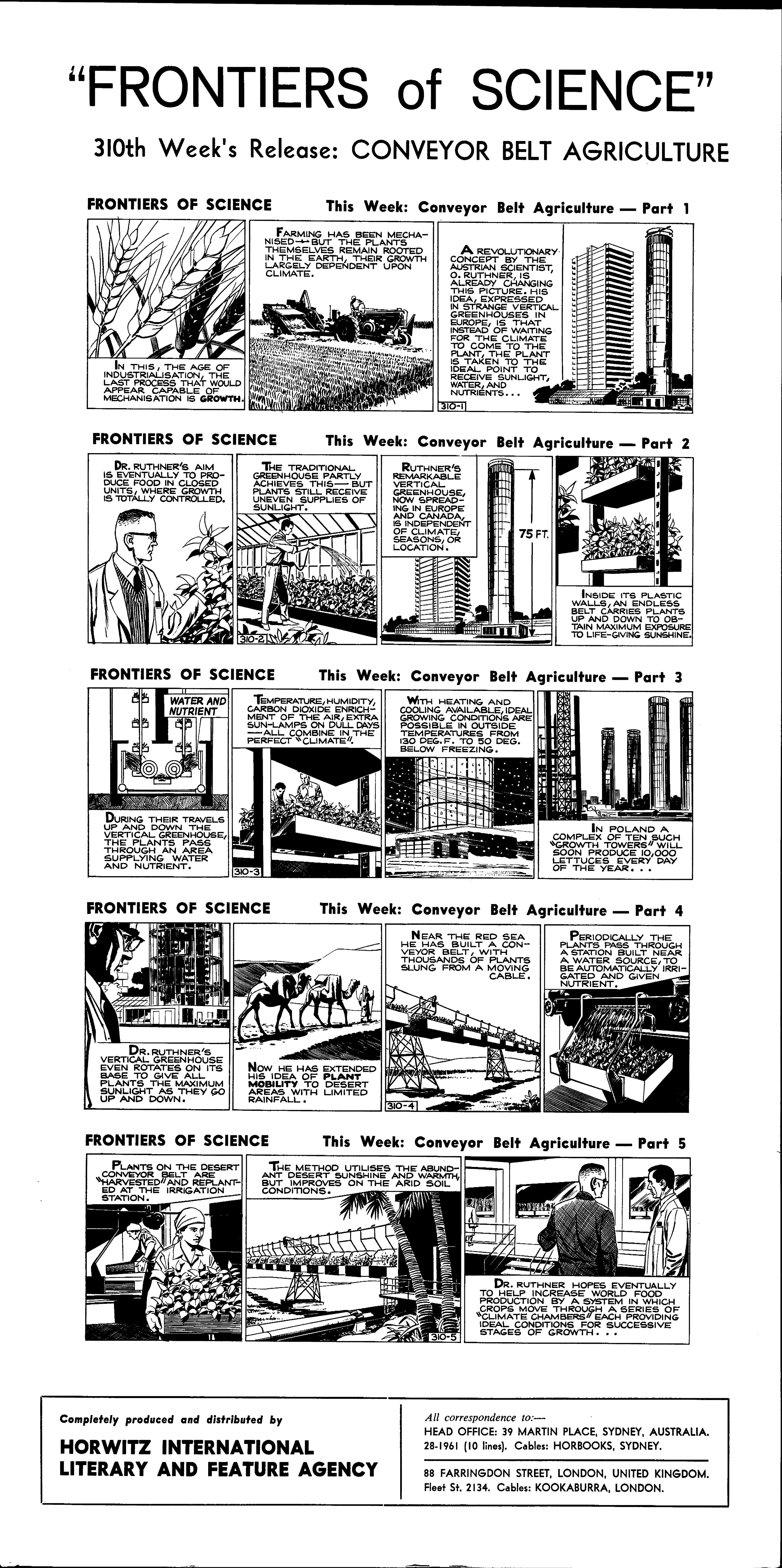 Conveyor belt agriculture