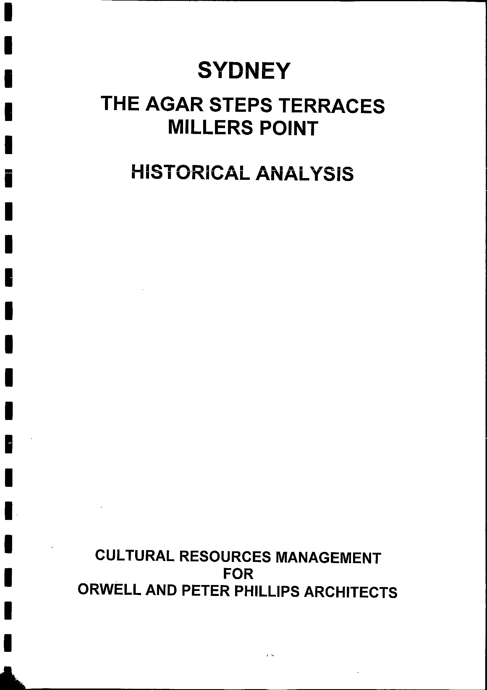 Sydney The Agar Steps Terraces Millers Point Historical Analysis.