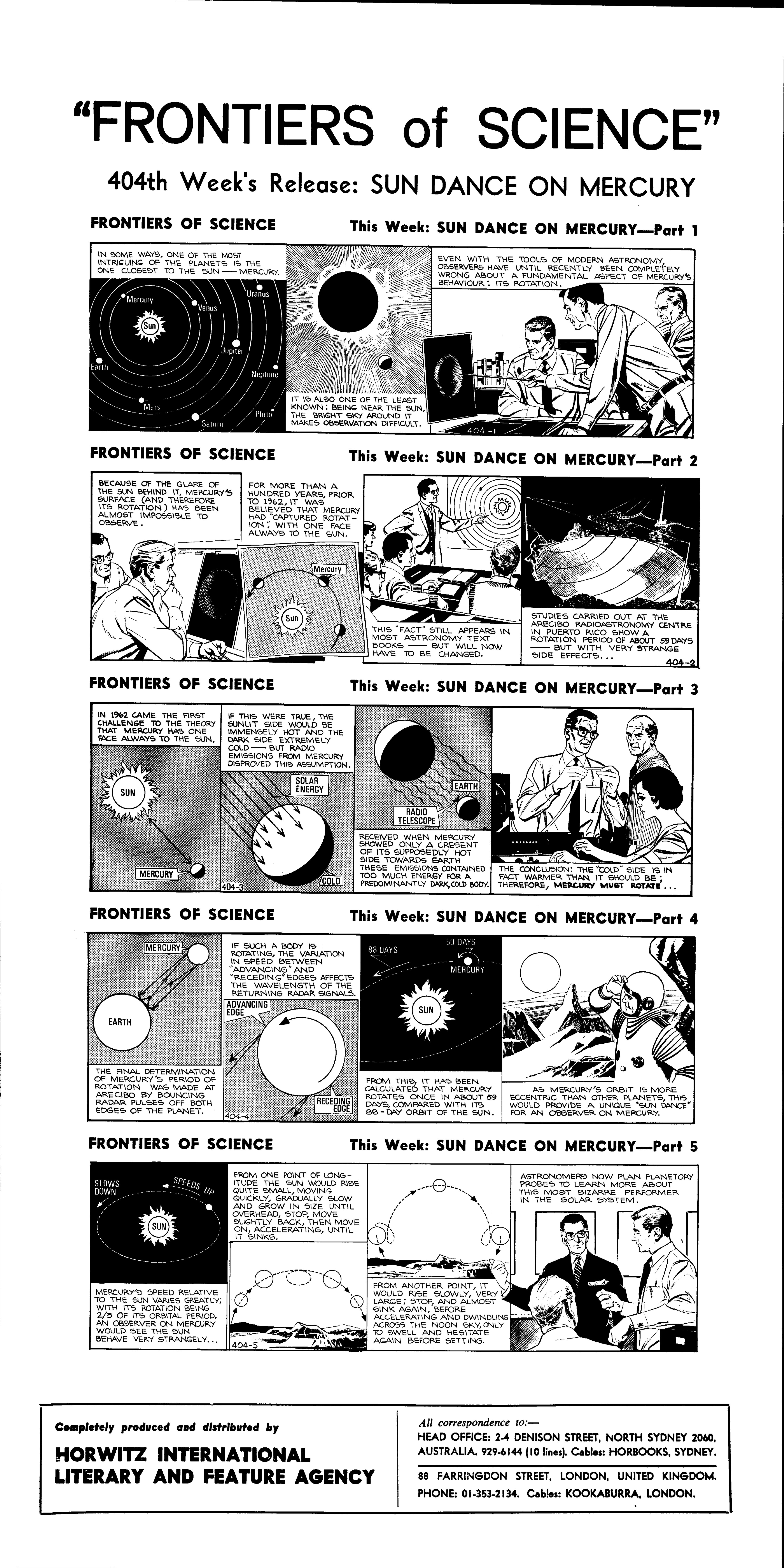 Sun Dance on Mercury