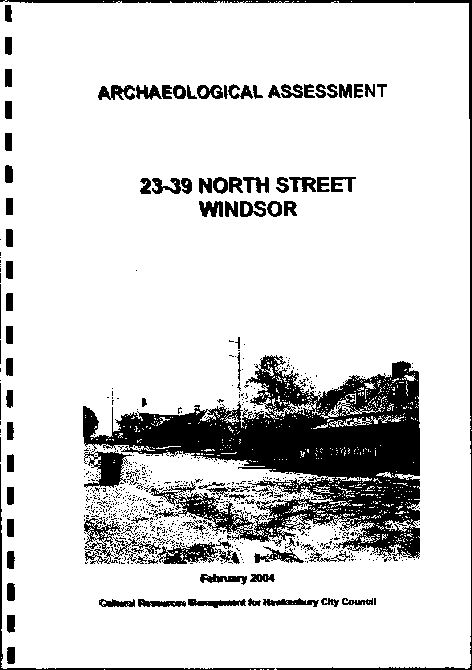 Archaeological Assessment. 23-39 North Street, Windsor.