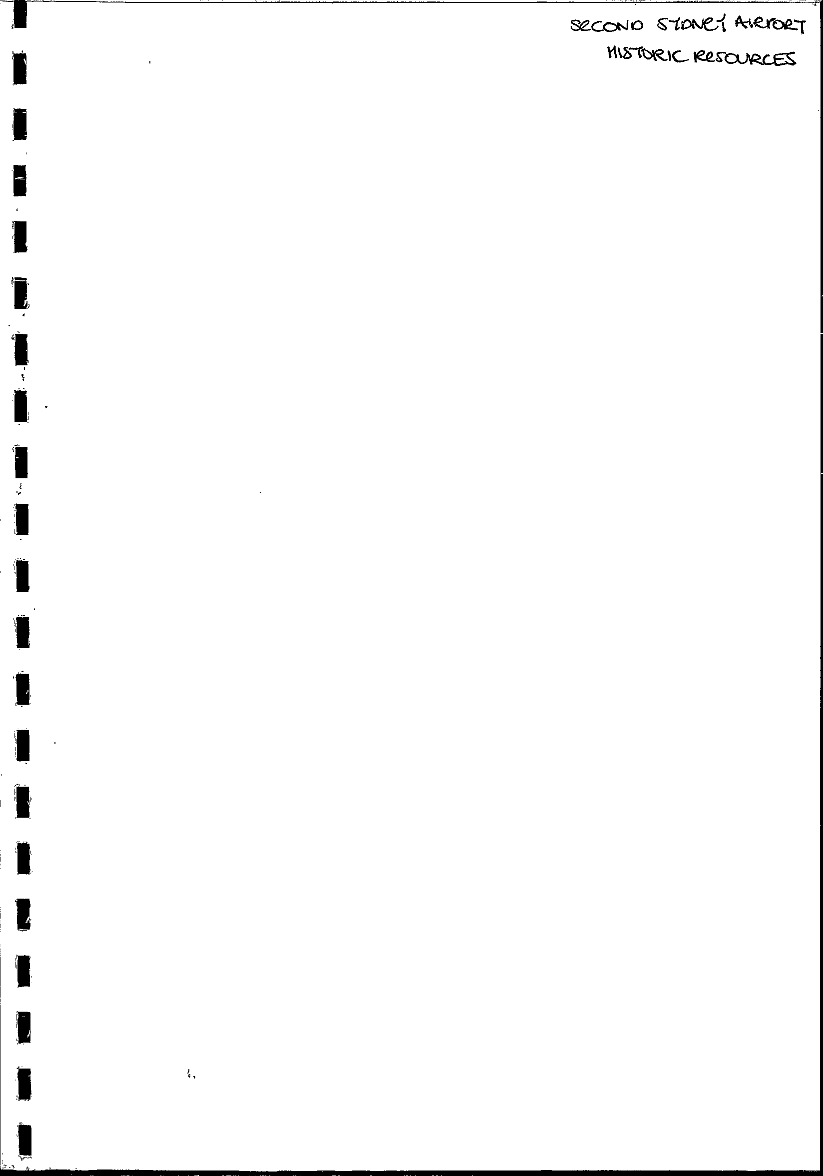 Second Sydney Airport Study Non-Aboriginal Historic Resources.