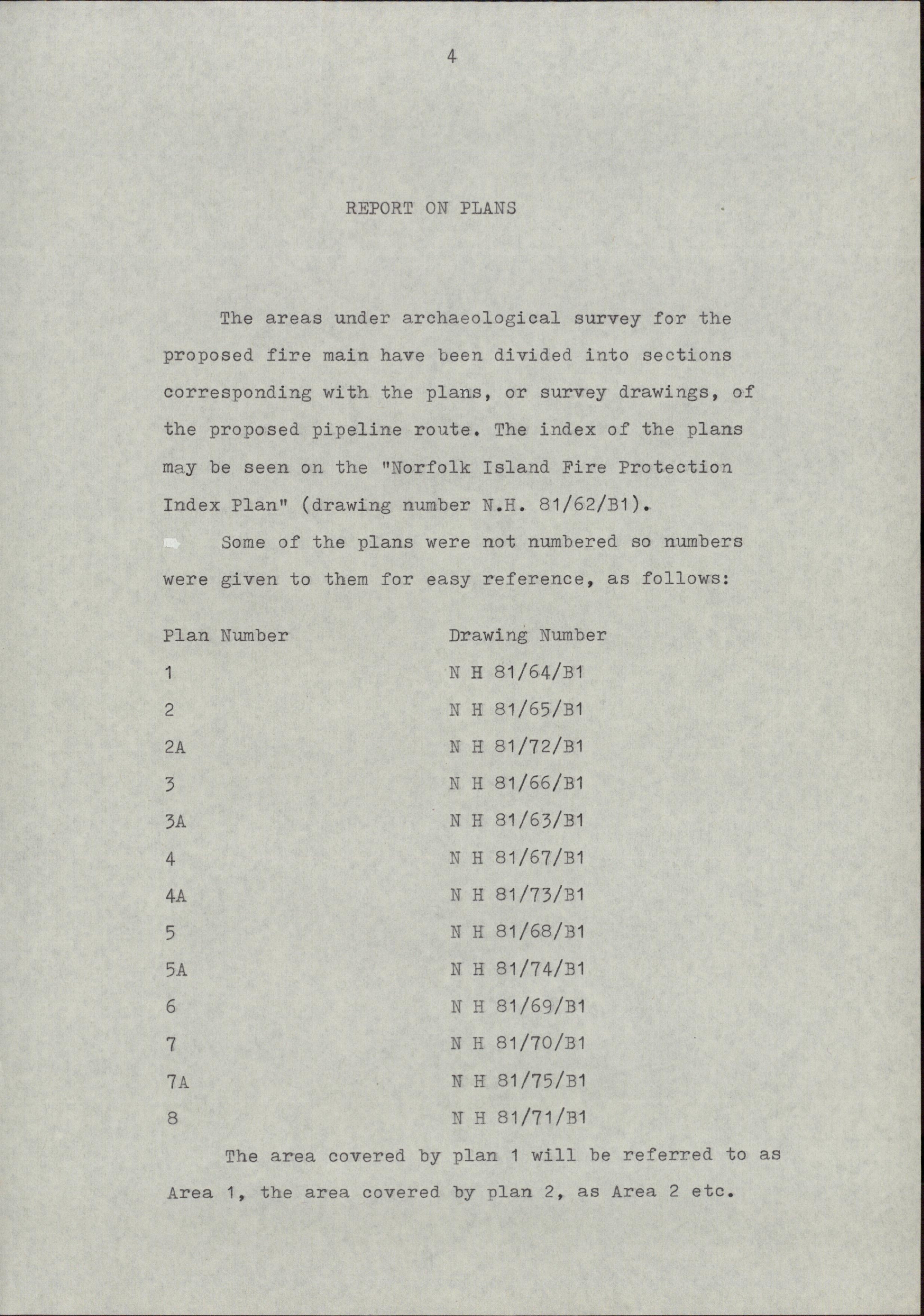 Norfolk Island Archaeological Investigation of Route of Proposed Underground Pipework. KAVHA Archaeology Report 7, Part 1. [Colour version 2 of 14 pdfs]