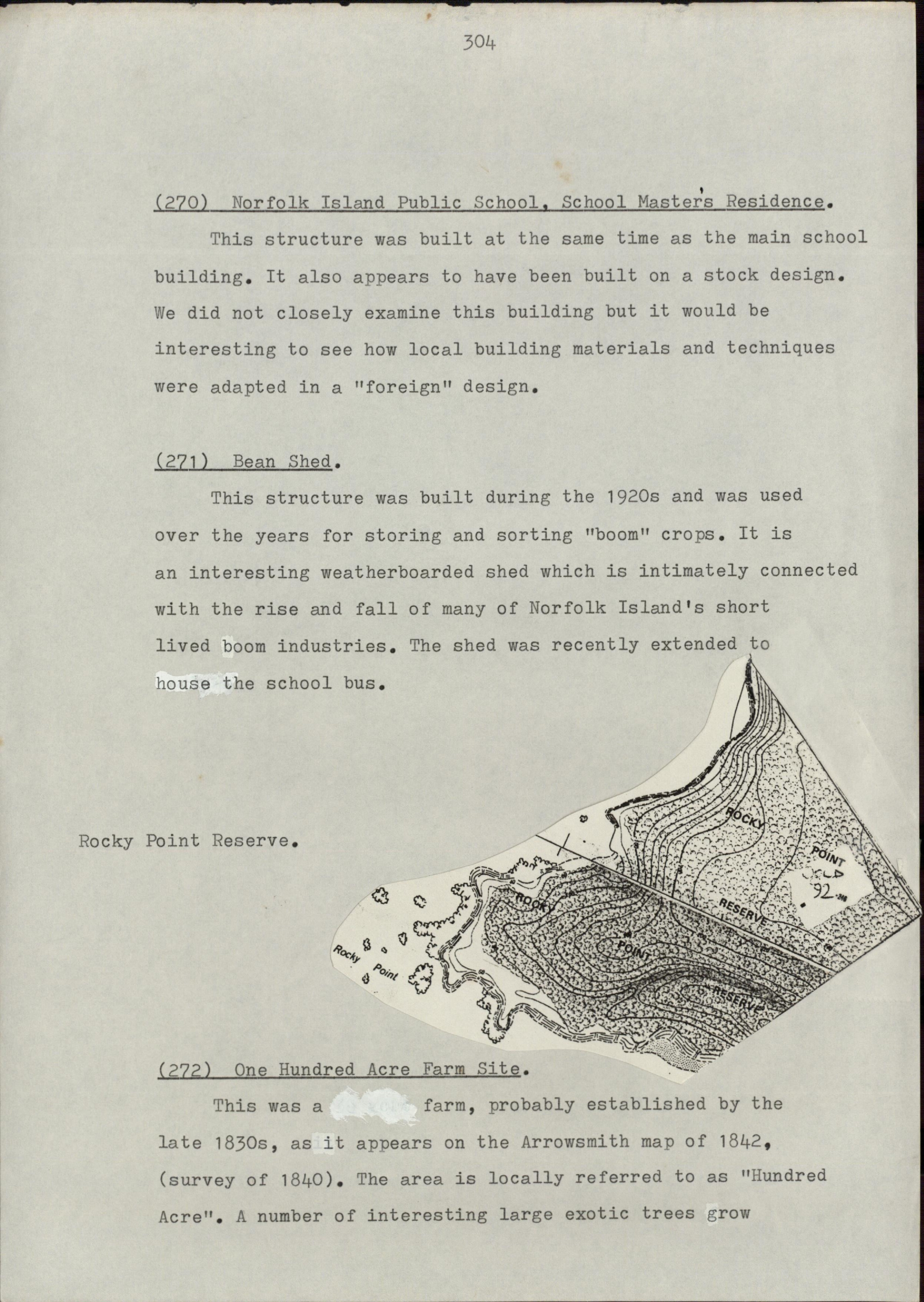 Survey Study of the First, Second, and Third Settlements on Norfolk Island. Part 2 of 2. [Colour version 22 of 28 pdfs]