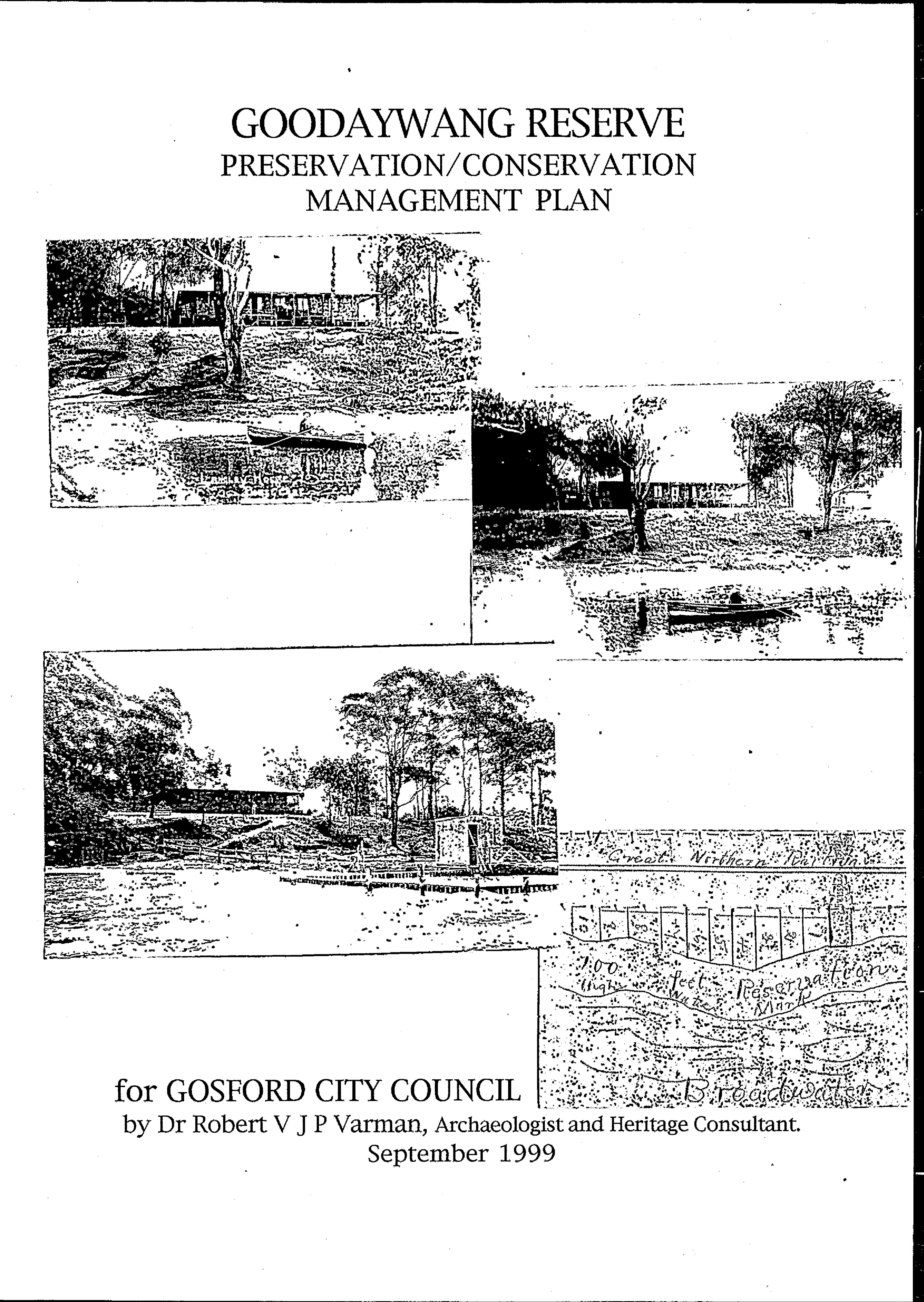 Goodaywang Reserve Preservation/ Conservation Management Plan.