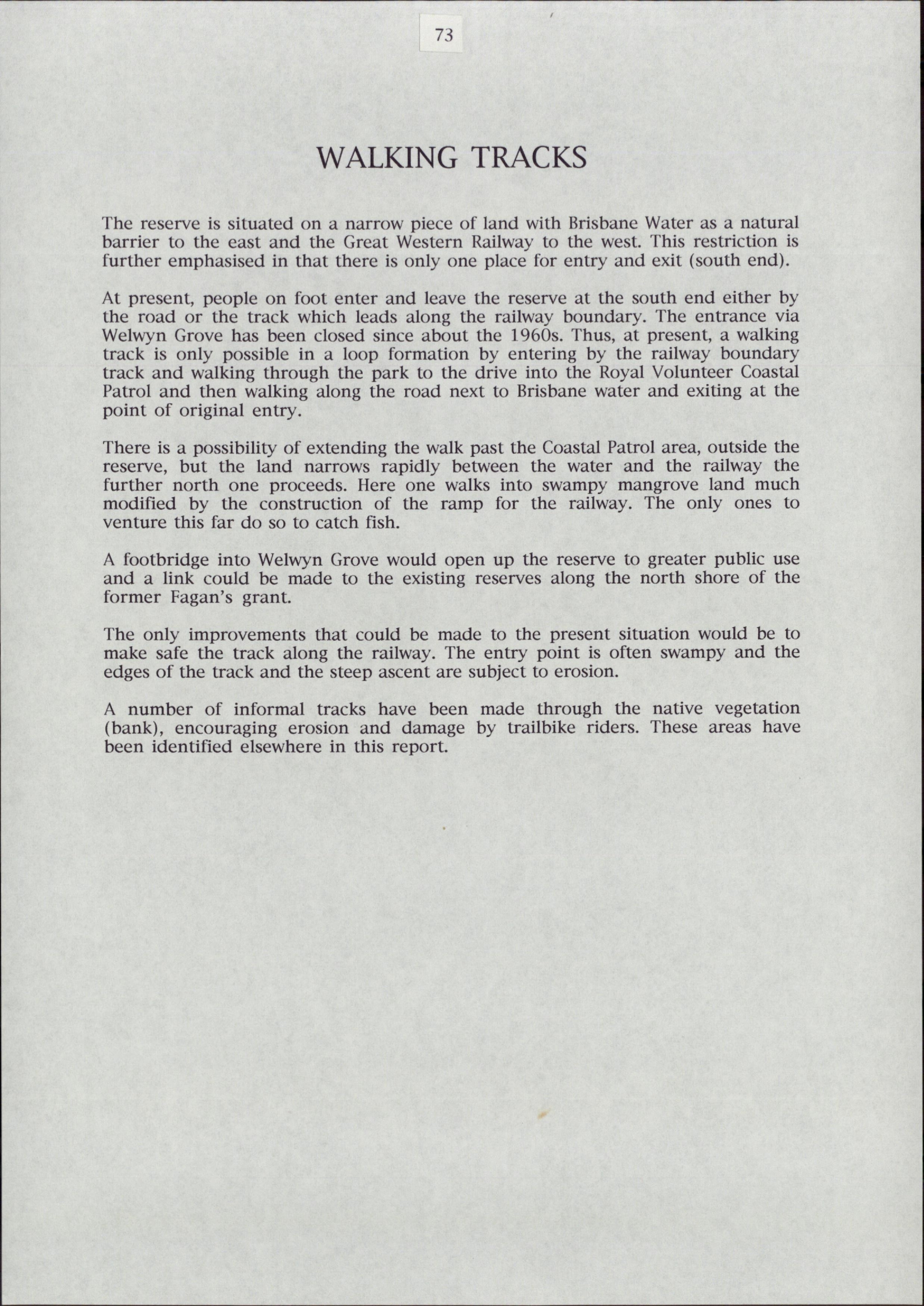 Goodaywang Reserve Preservation/ Conservation Management Plan. [Colour version 14 of 17 pdfs]