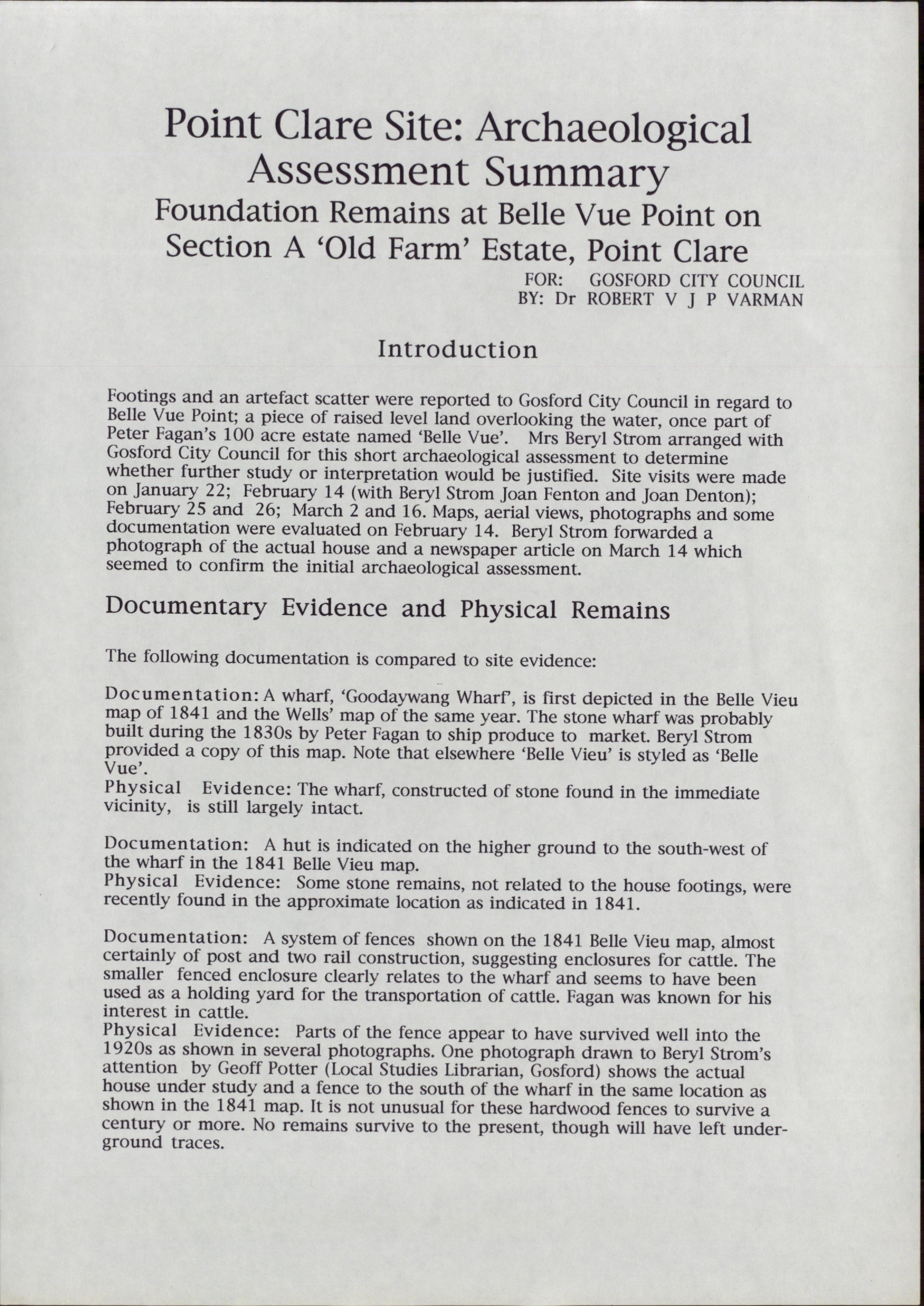 Goodaywang Reserve Preservation/ Conservation Management Plan. [Colour version 17 of 17 pdfs]