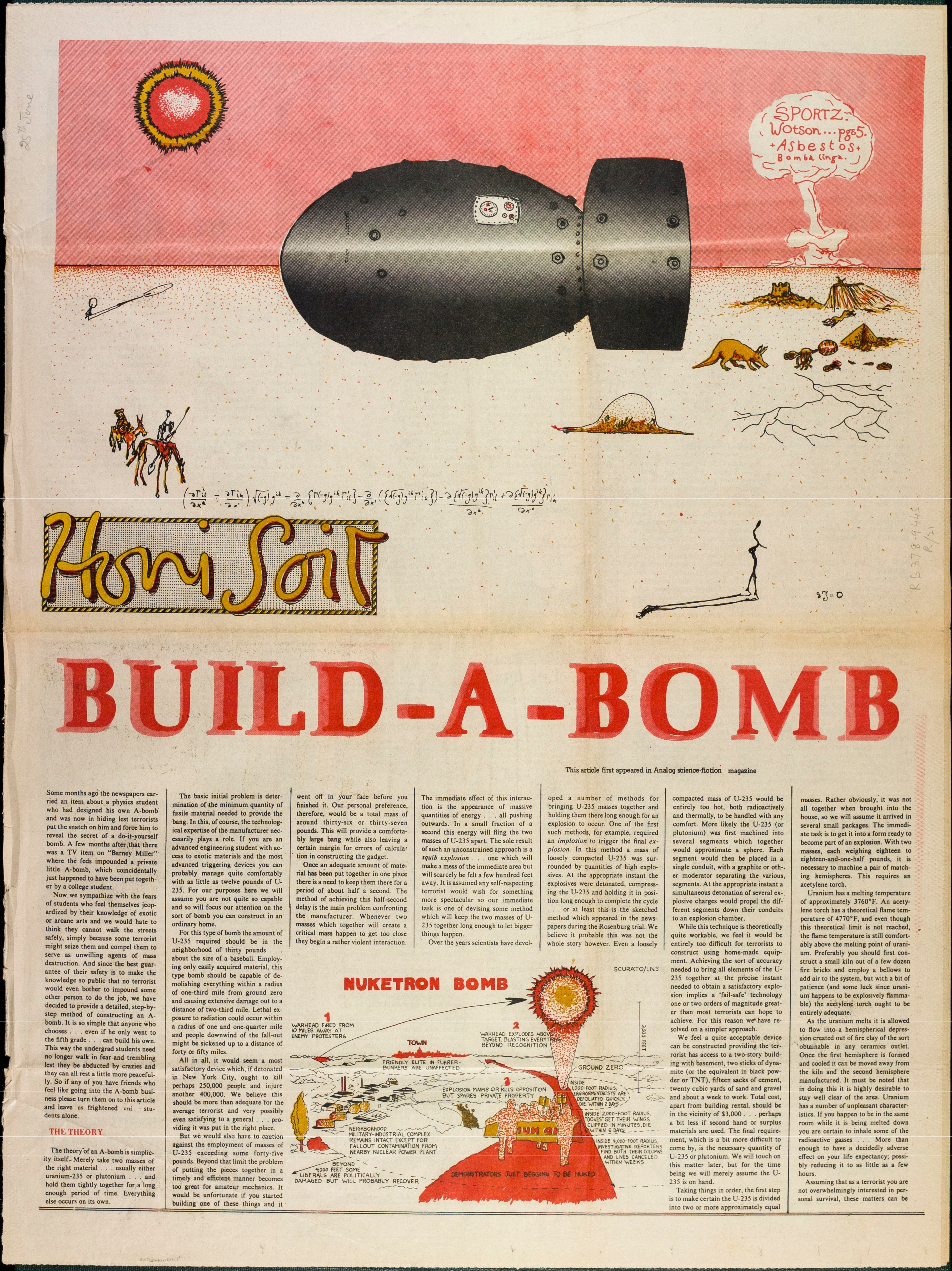 Honi Soit 1979 Issue 13 Build A Bomb