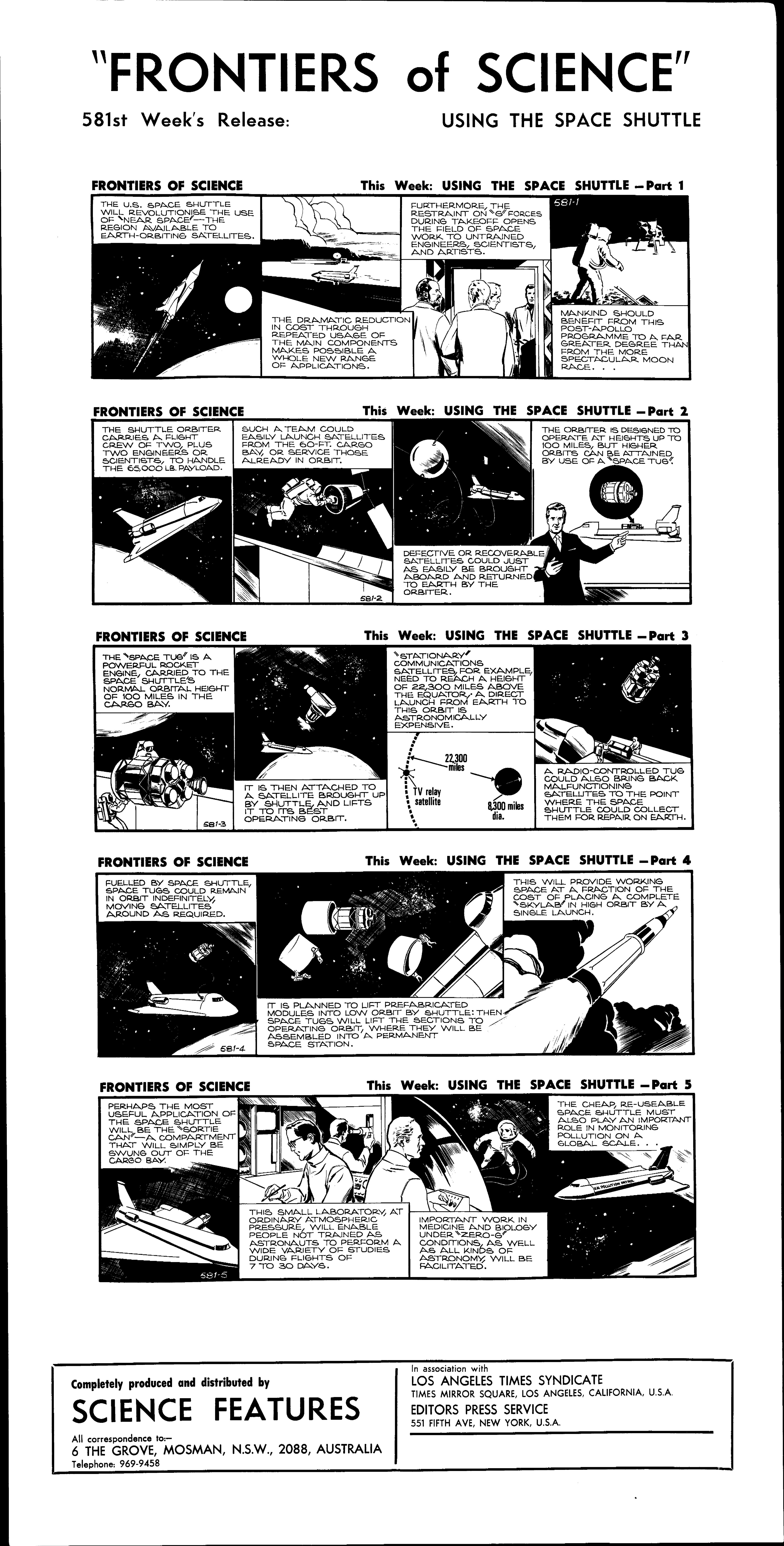 Using the space shuttle