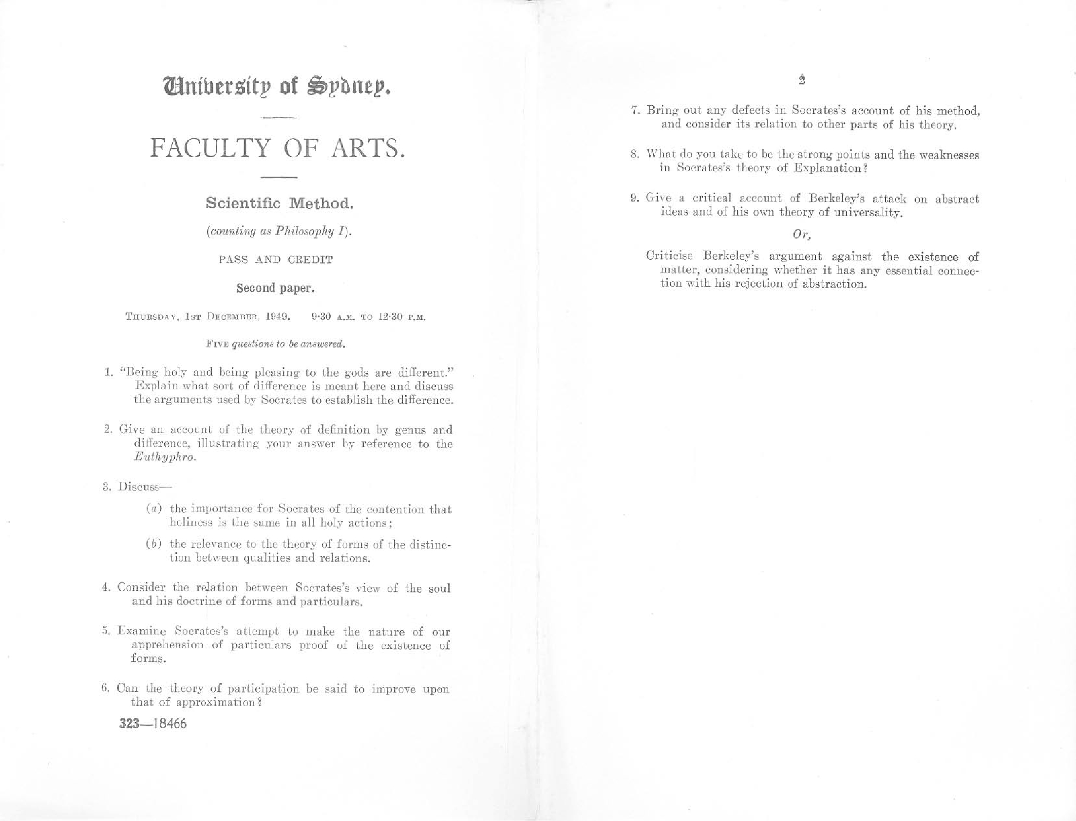 Scientific Method Second Paper, 1949
