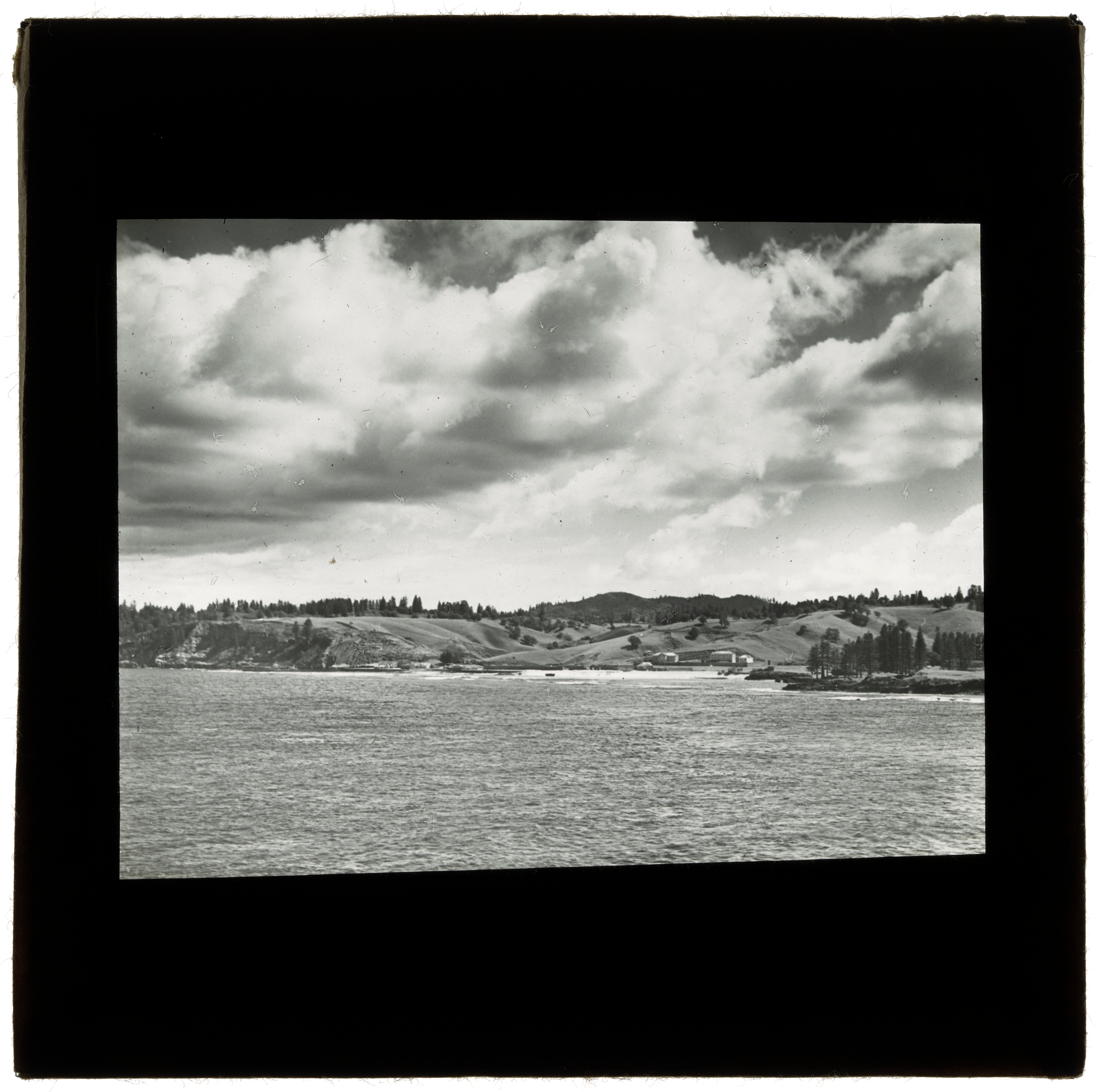 View from sea towards Kingston, Norfolk Island