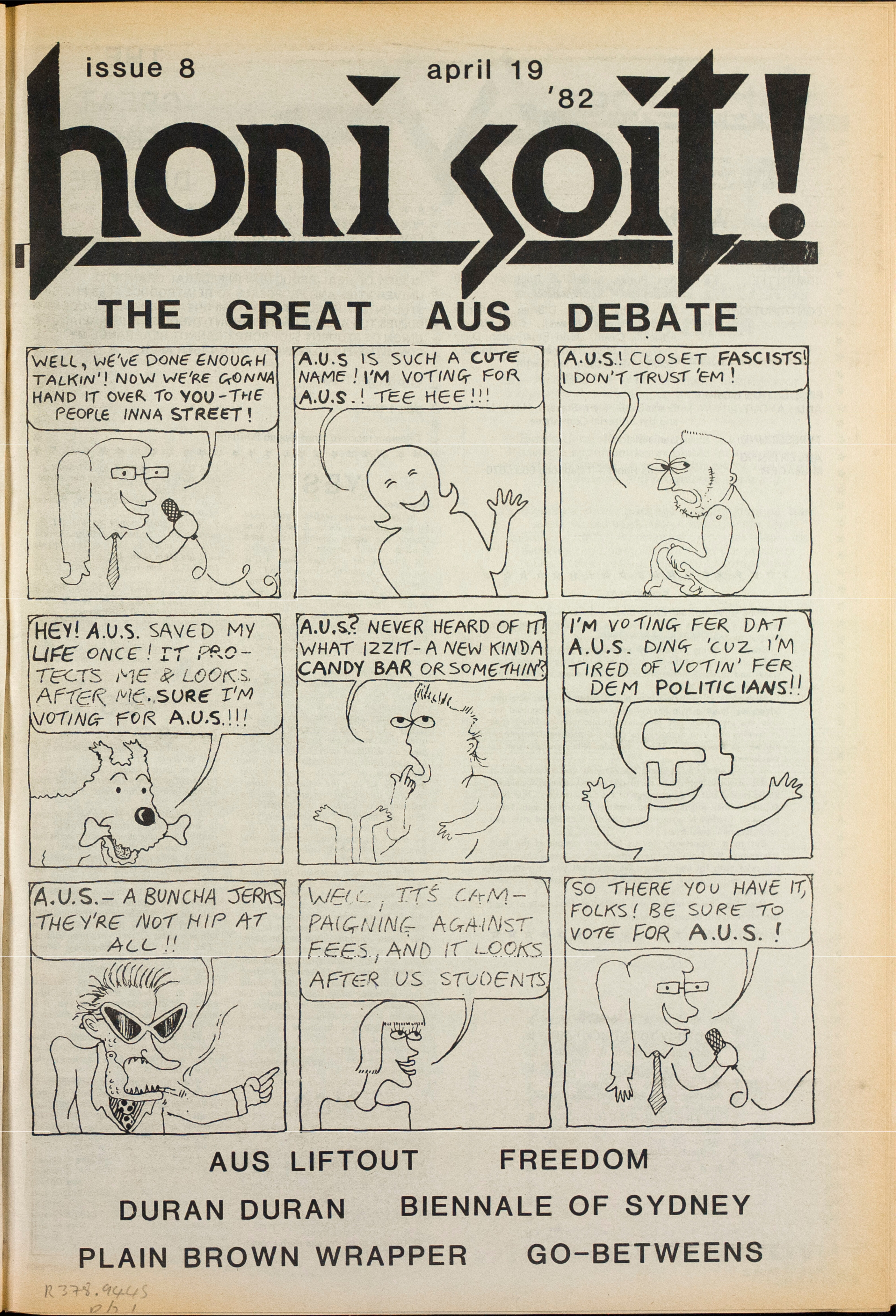 Honi Soit 1982 Issue 08