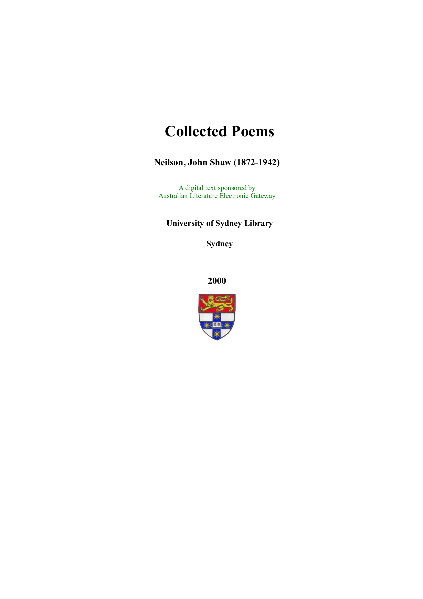 Collected Poems&nbsp;