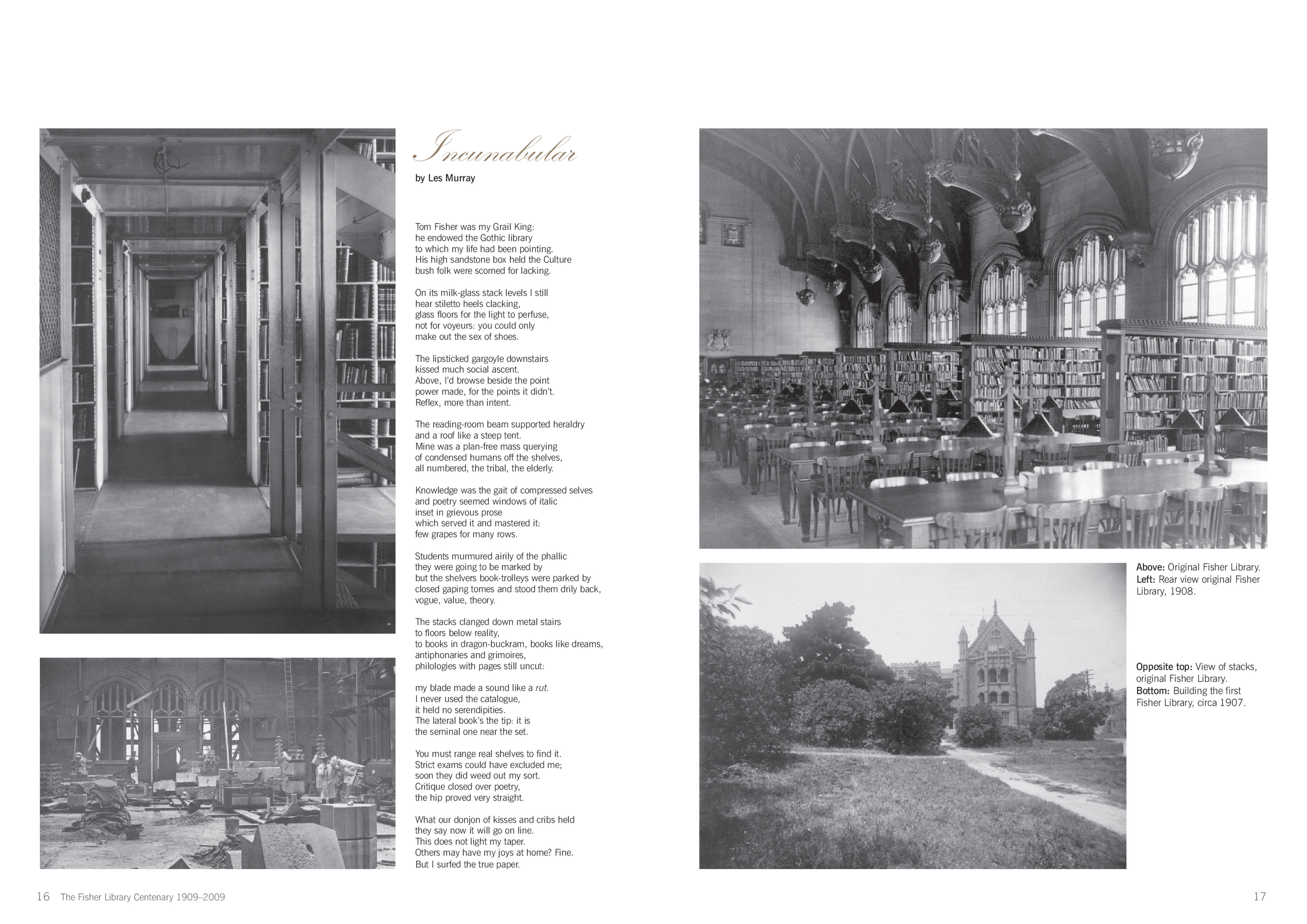 The Fisher Library centenary : 1909-2009 : a short history of the ...