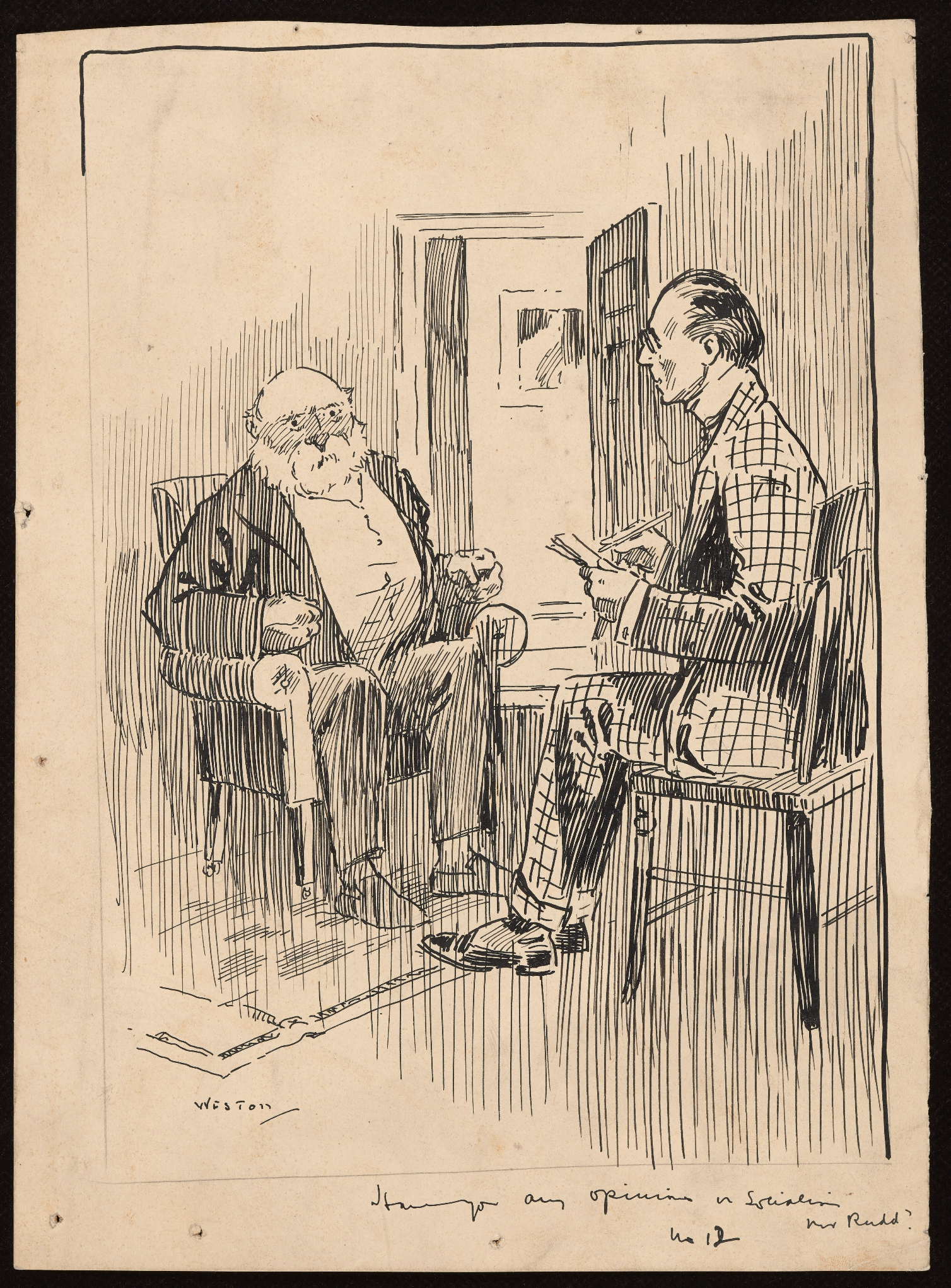 Art by Harry John Weston for an unknown book
