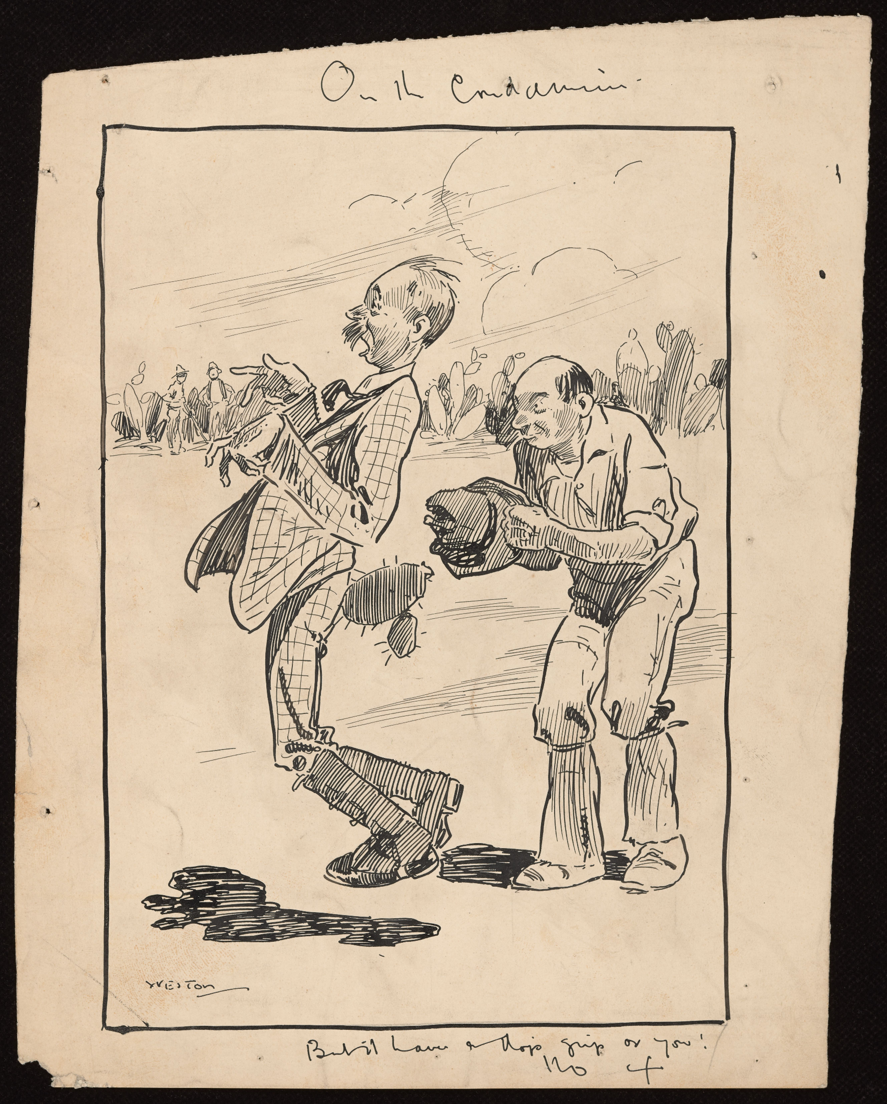 Art by Harry John Weston for 'For life and other stories' by Steele Rudd