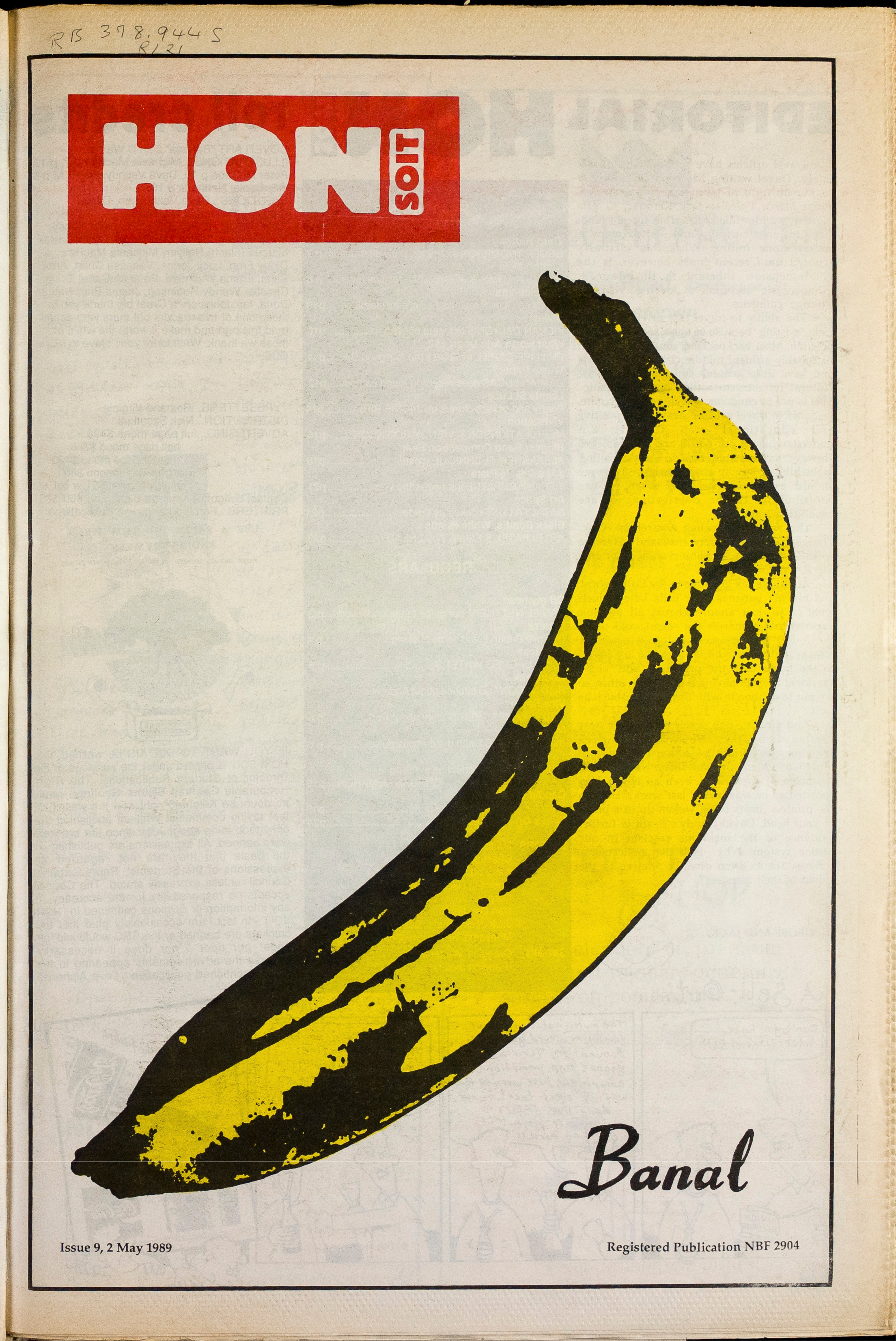 Honi Soit 1989 Issue 09