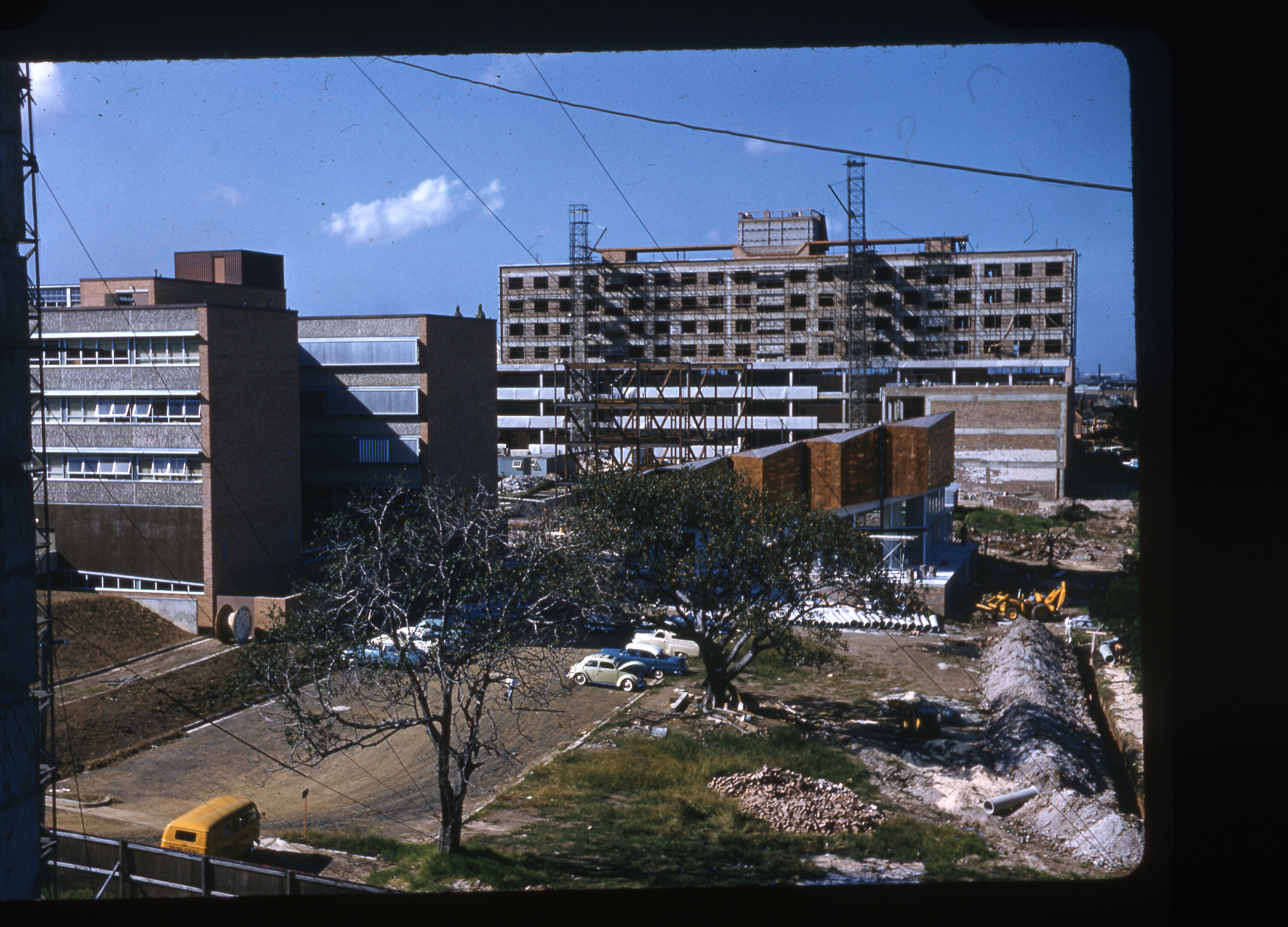 View of Carslaw Building from Stack construction site