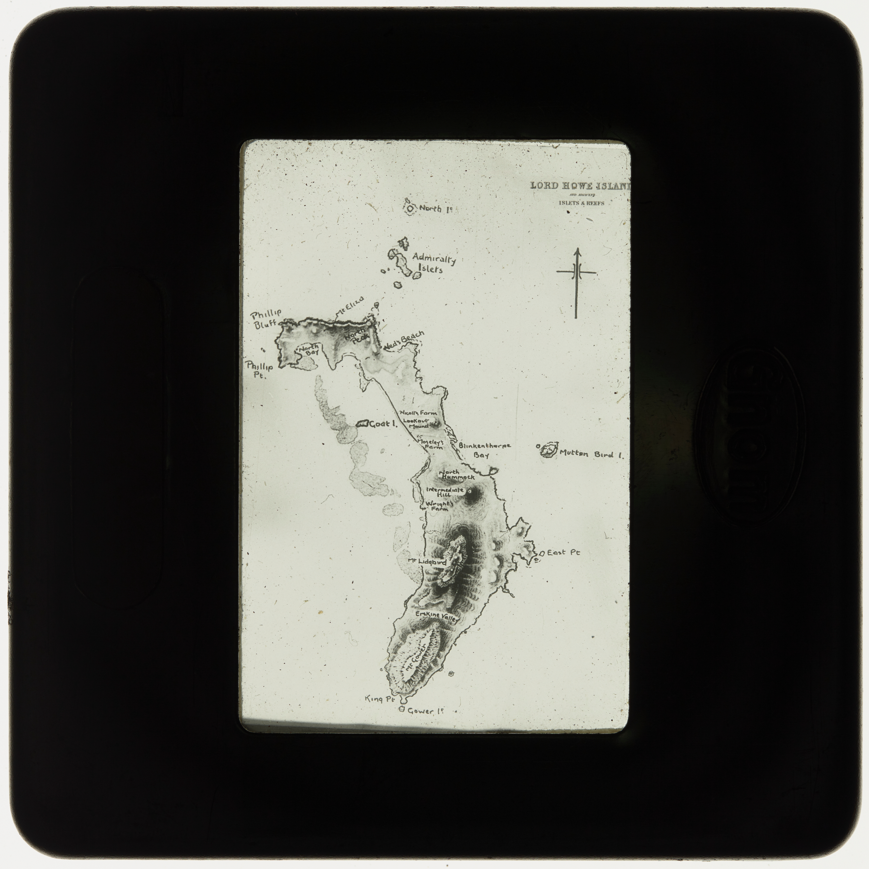 Map of Lord Howe Island and adjacent islets &amp; reefs