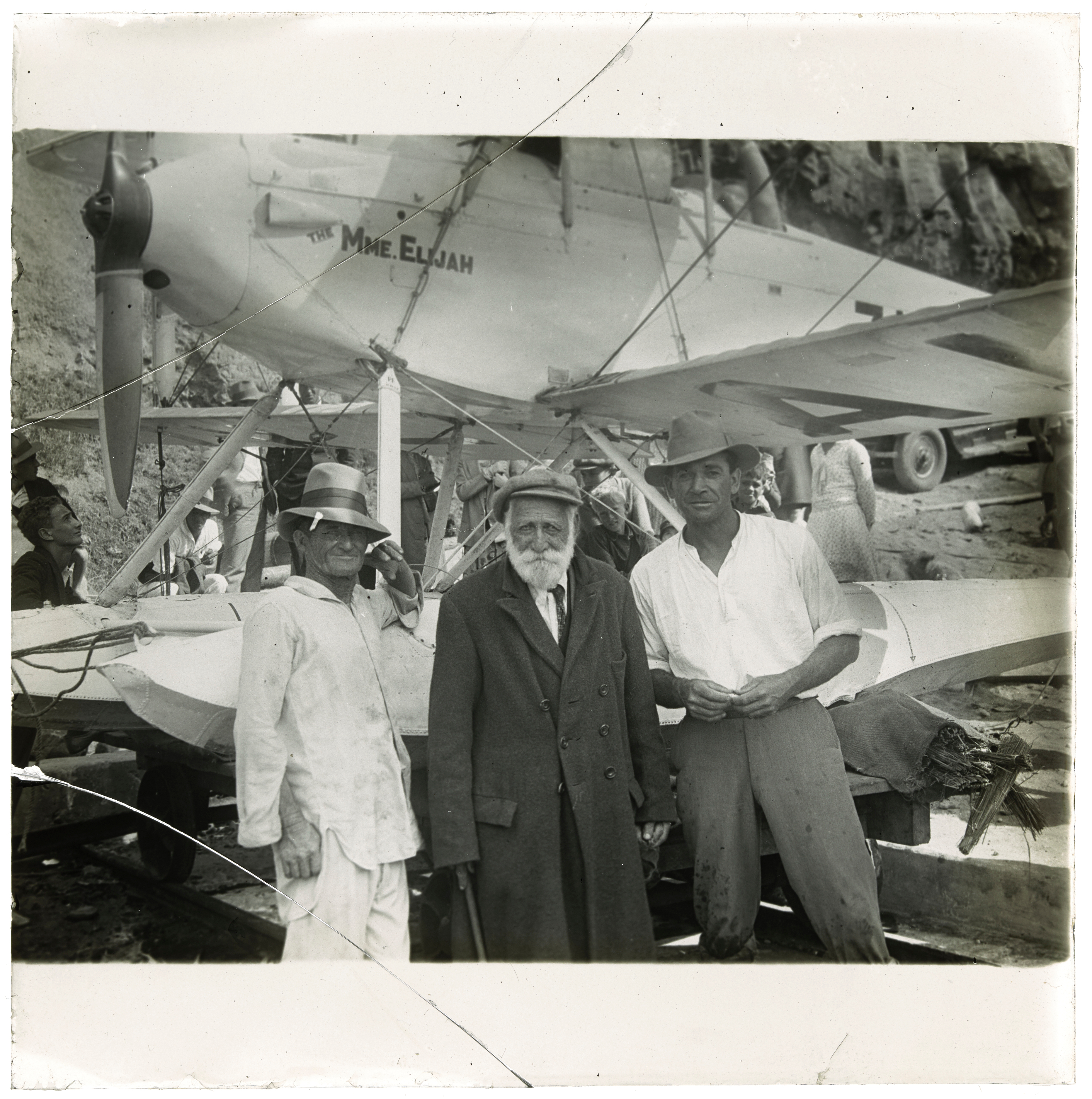 Tom &amp; Cornish Quintal with Satterfield Menzies and 'Mme. Elijah', Norfolk Island, 1931