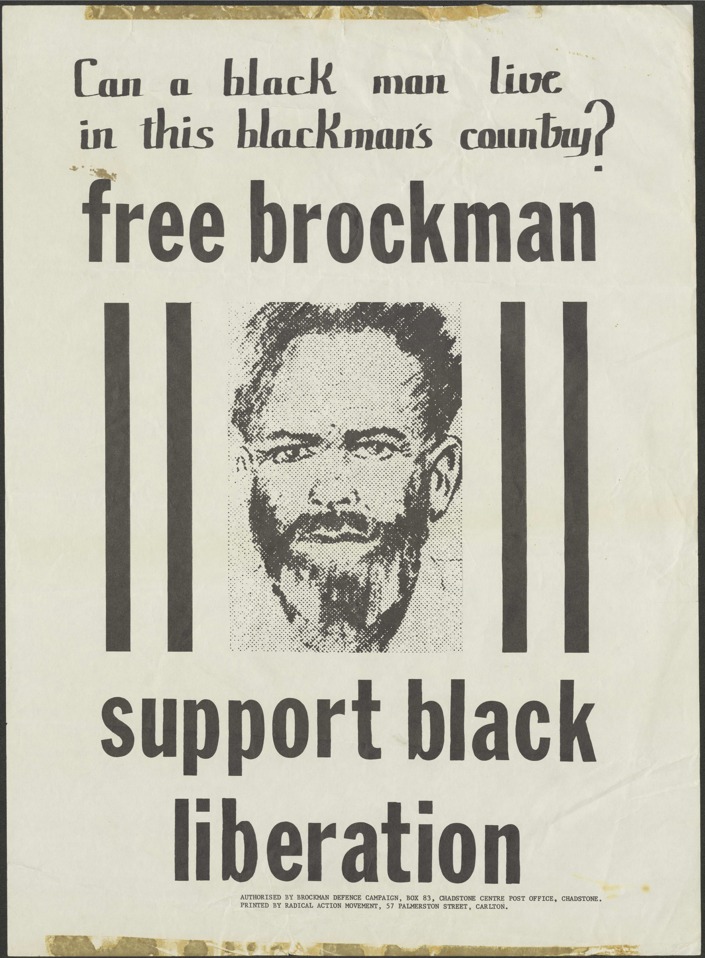 Free Brockman : Support Black Liberation