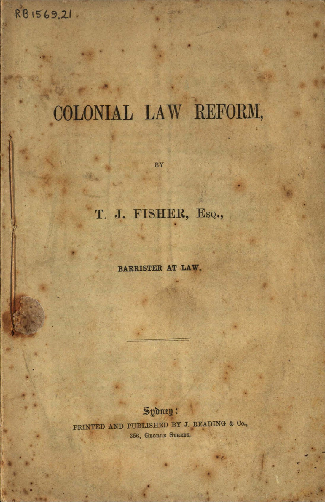 Colonial law reform