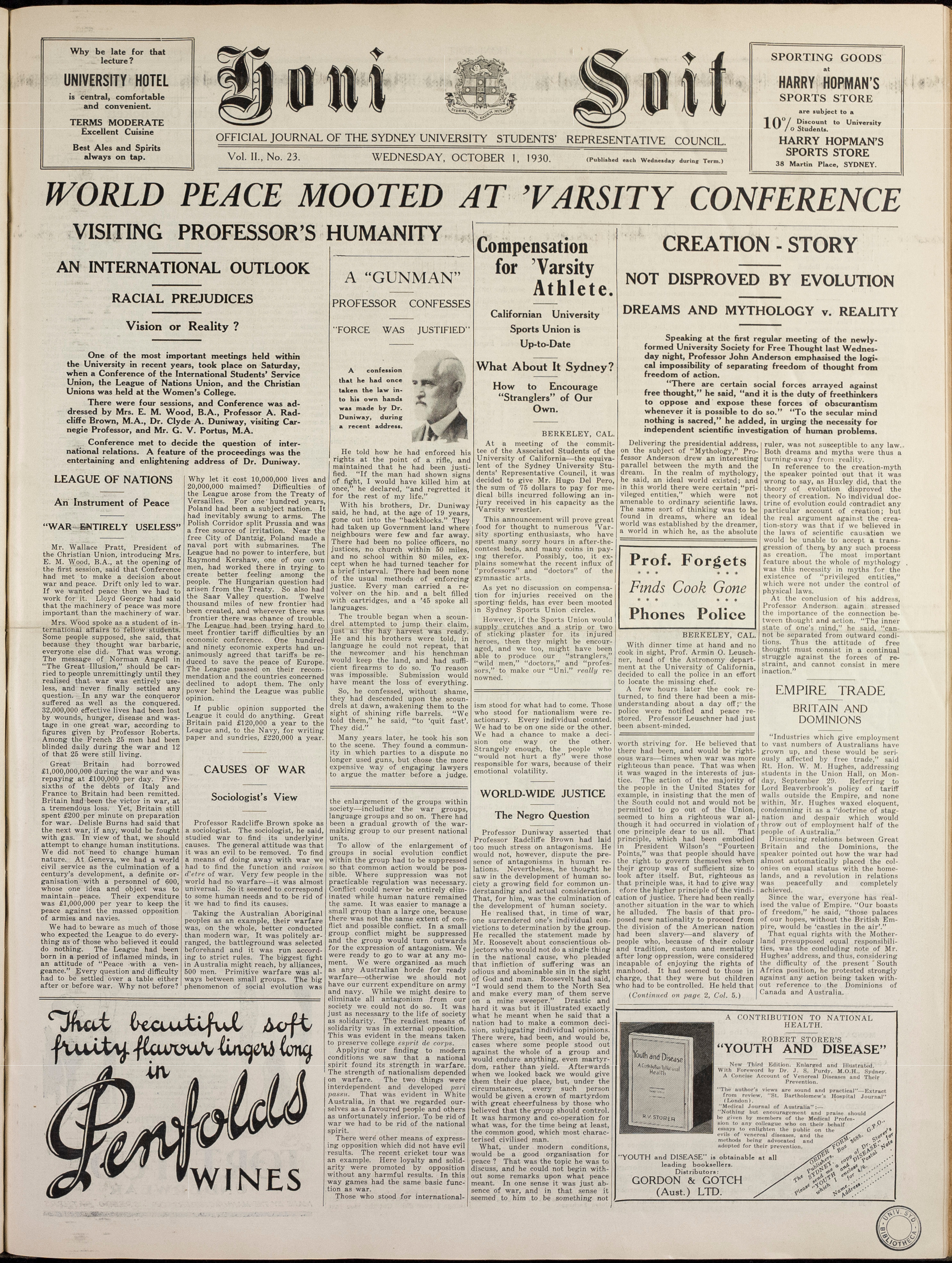 Honi Soit 1930 Issue 23
