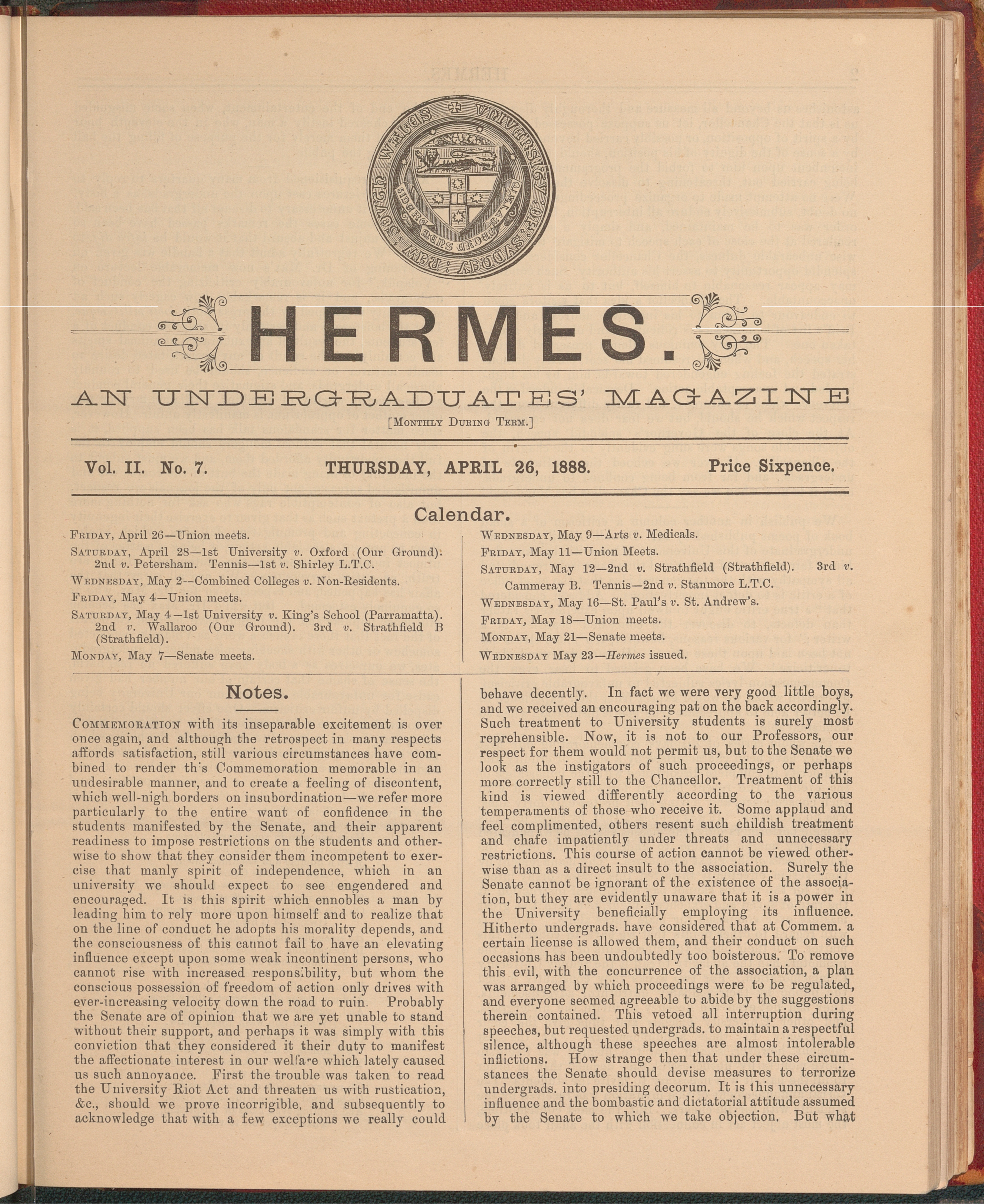 Hermes 1888 Volume 2 Number 7