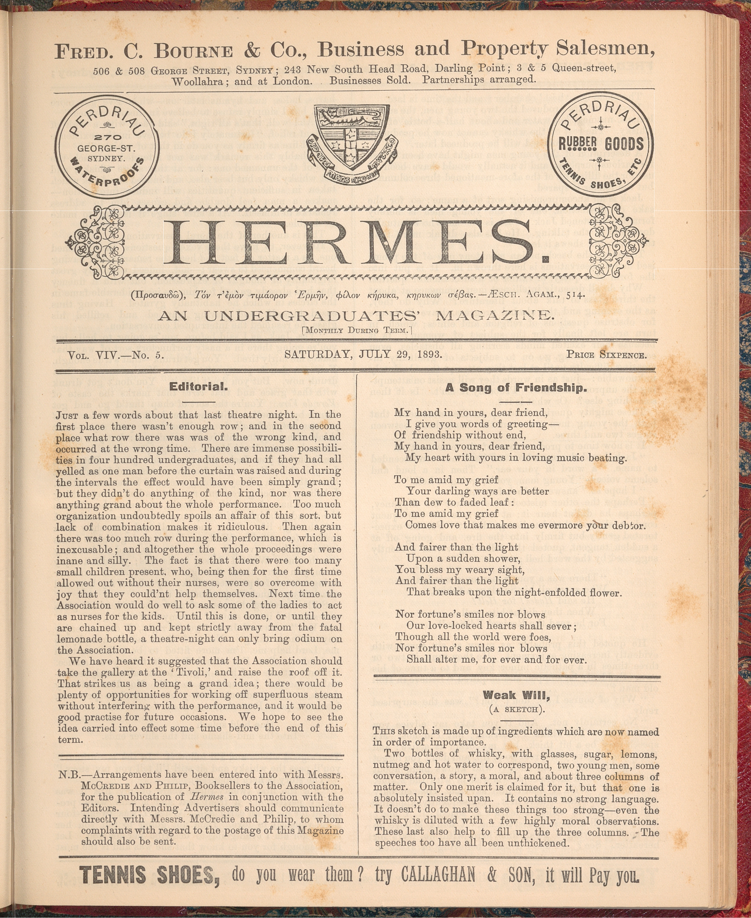 Hermes 1893 Volume 9 Number 5