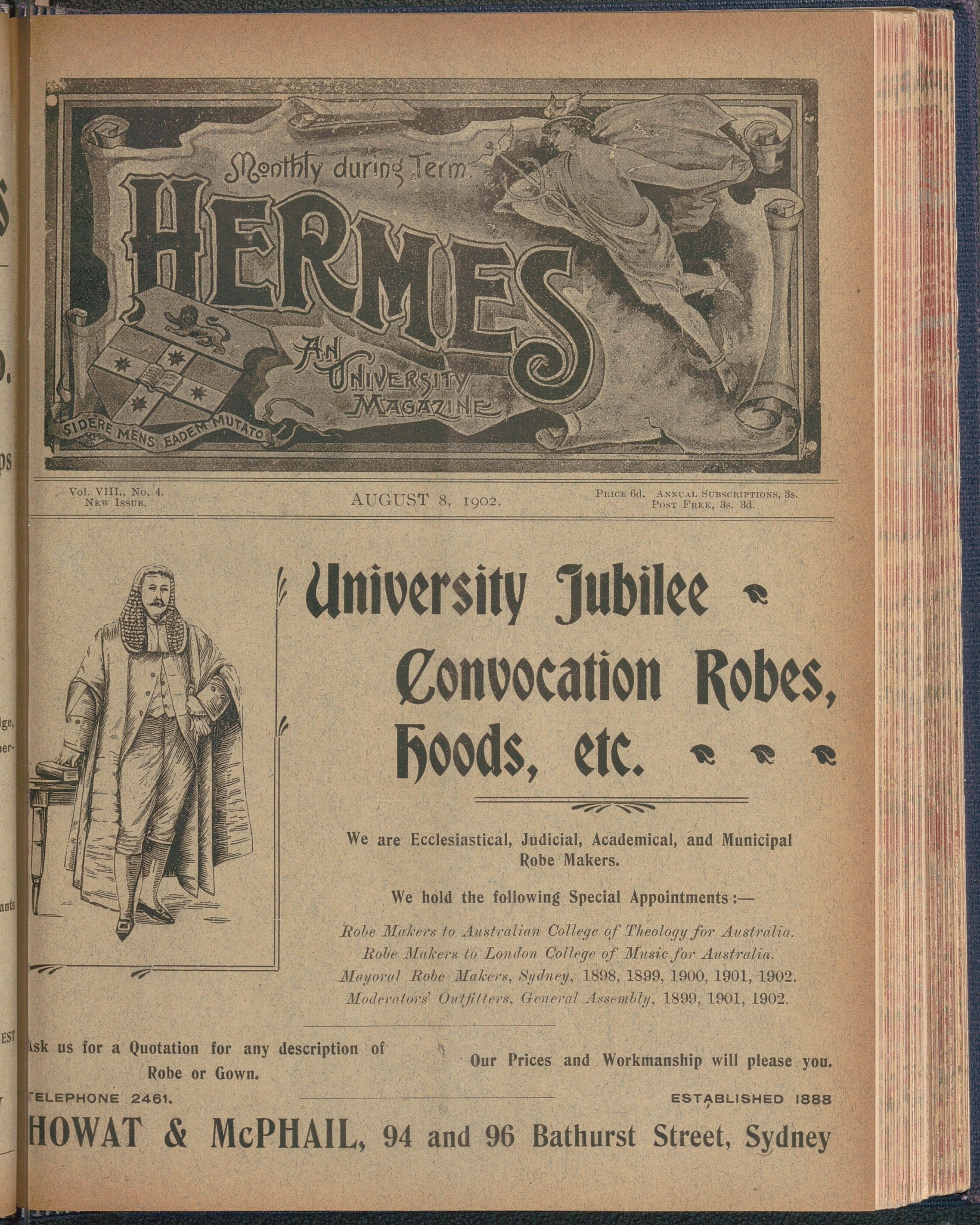 Hermes 1902 Volume 8 Number 4