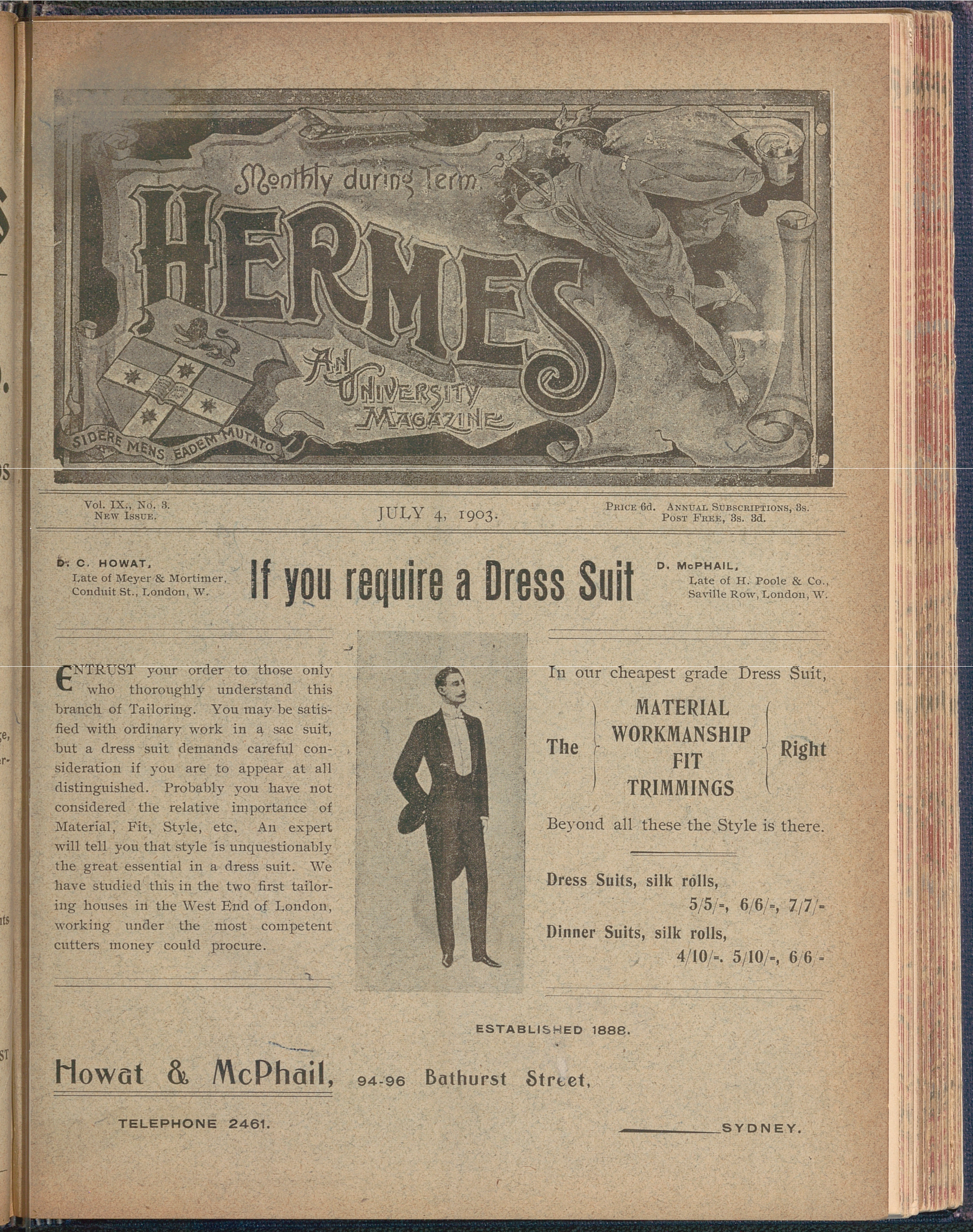 Hermes 1903 Volume 9 Number 3