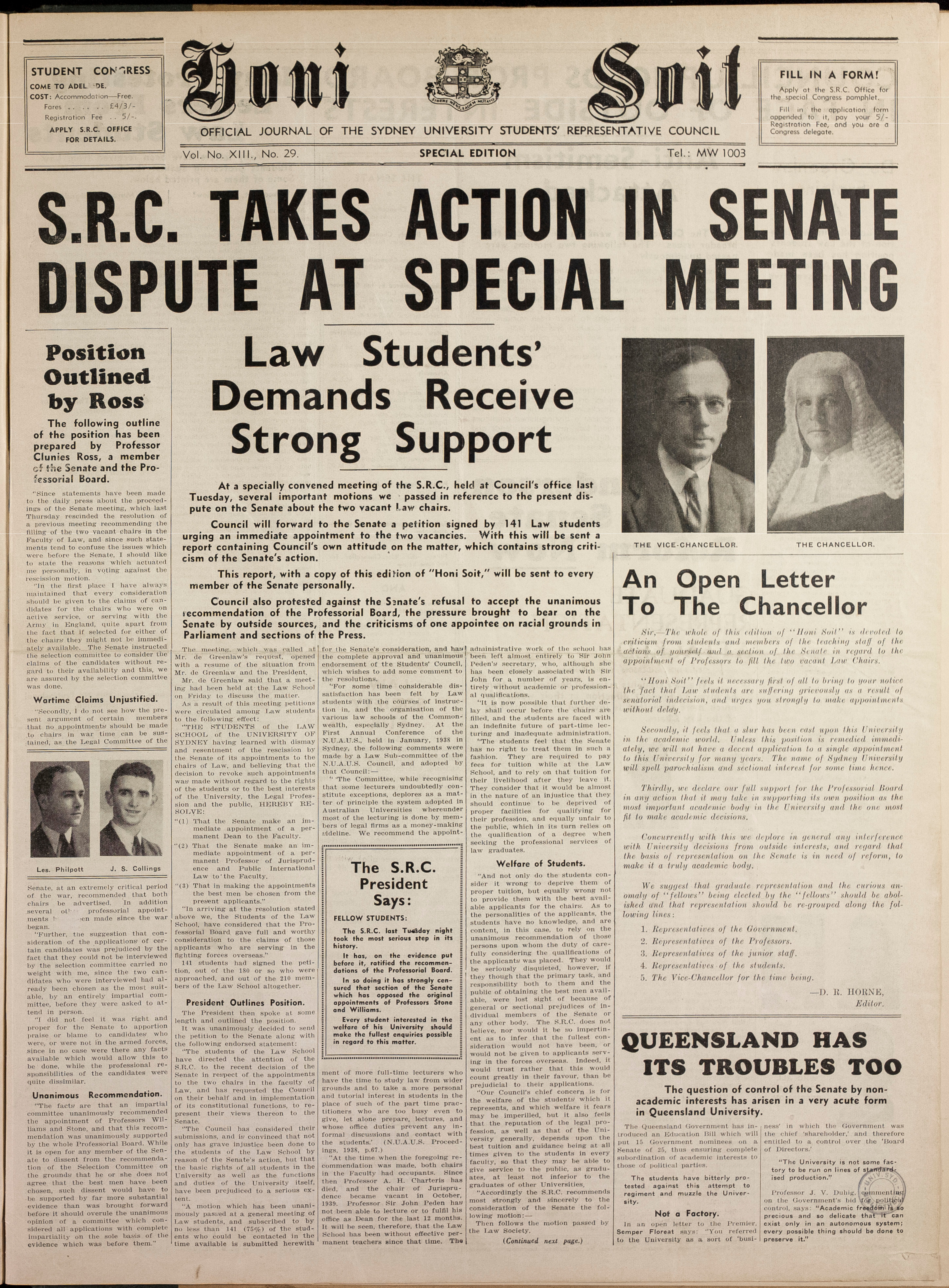 Honi Soit 1941 Issue 29