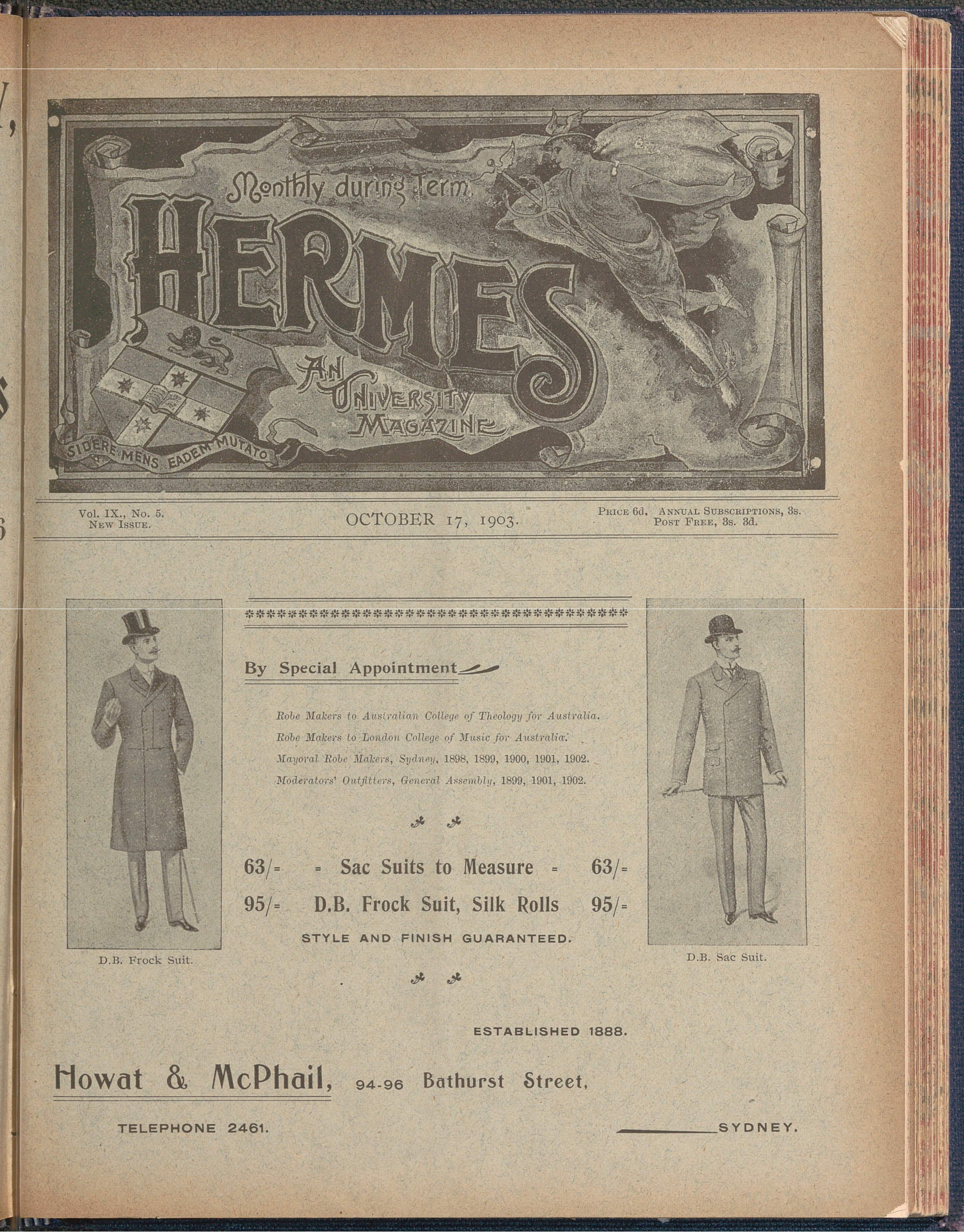 Hermes 1903 Volume 9 Number 5