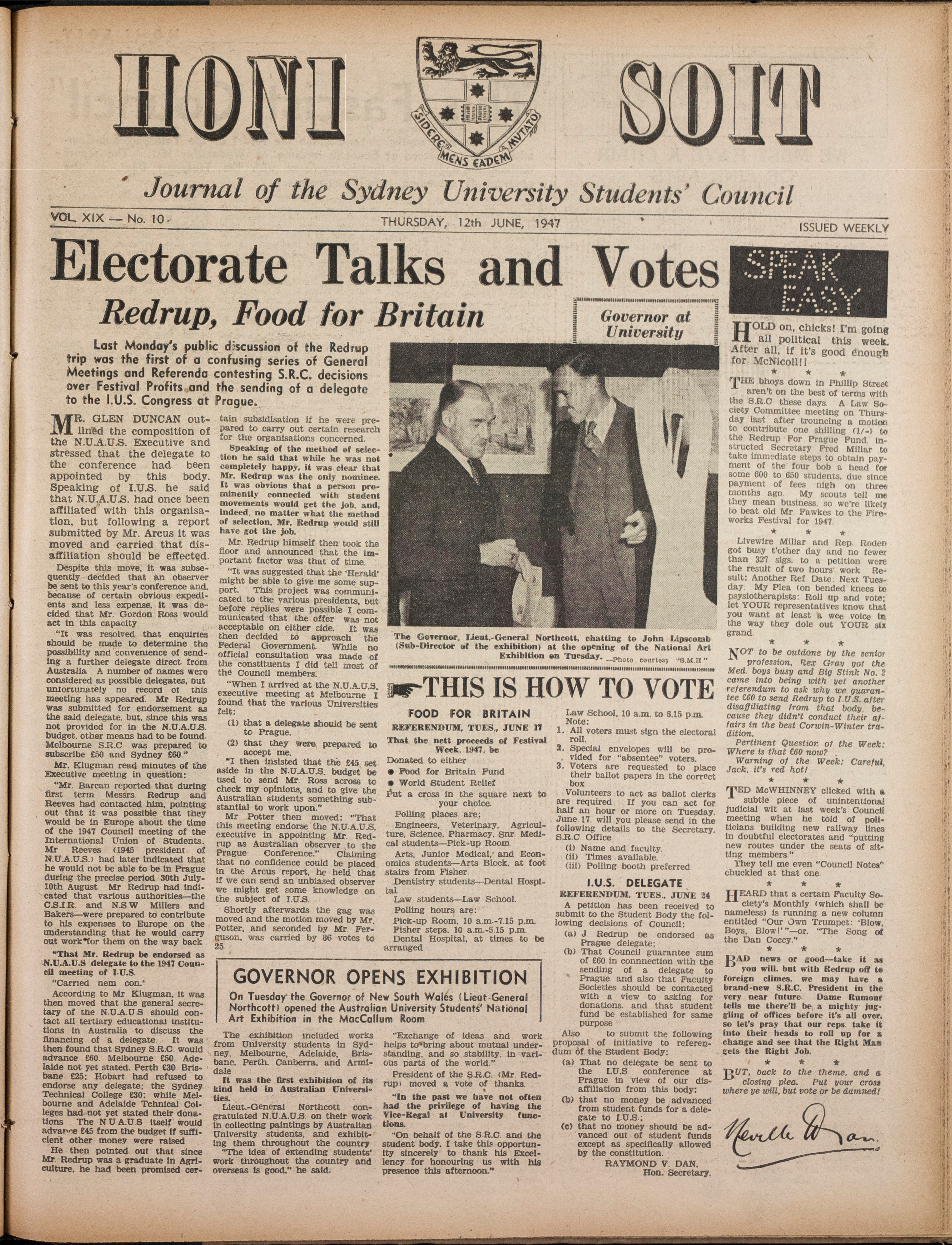 Honi Soit 1947 Issue 10