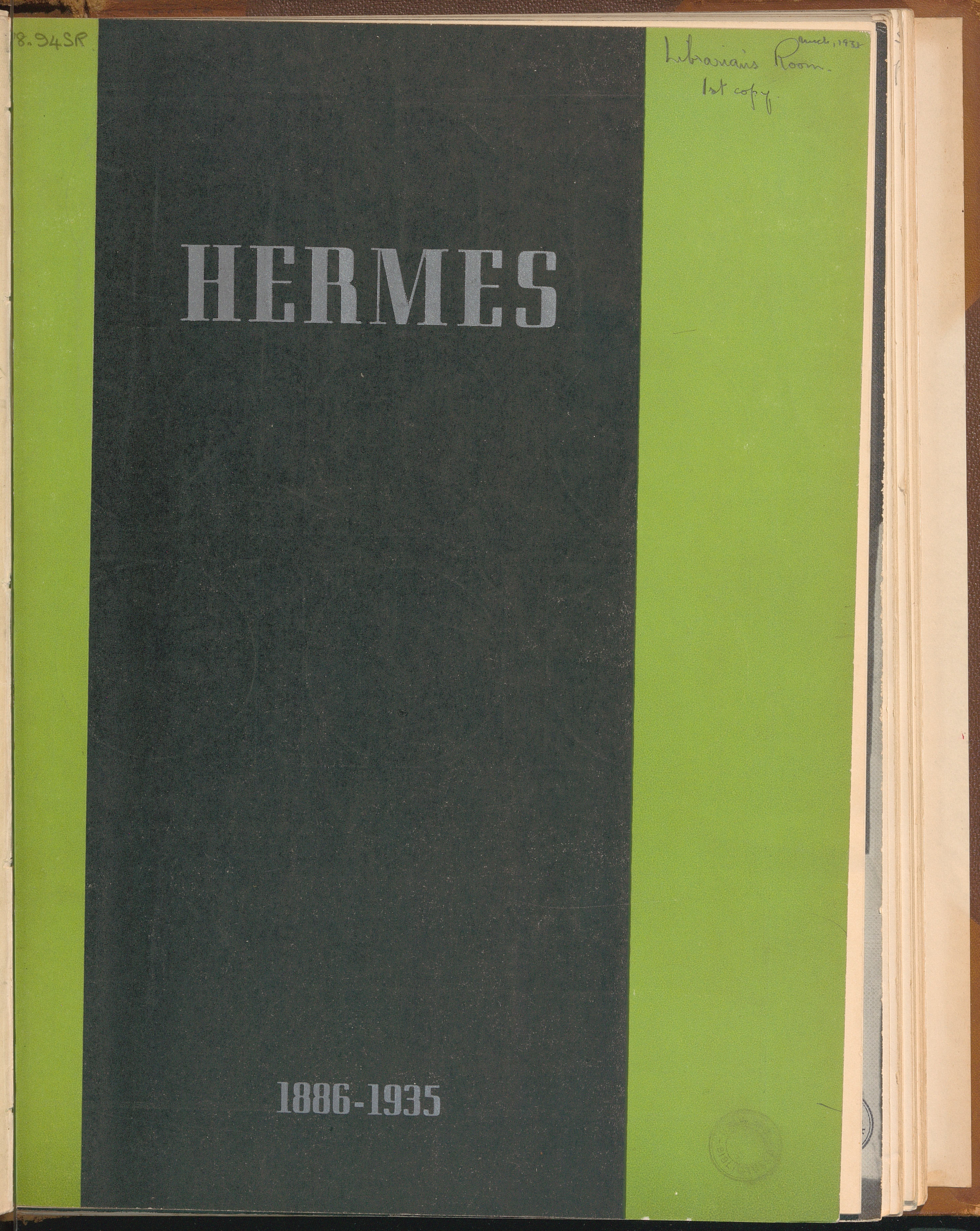 Hermes 1935 Volume 41 Michaelmas Term