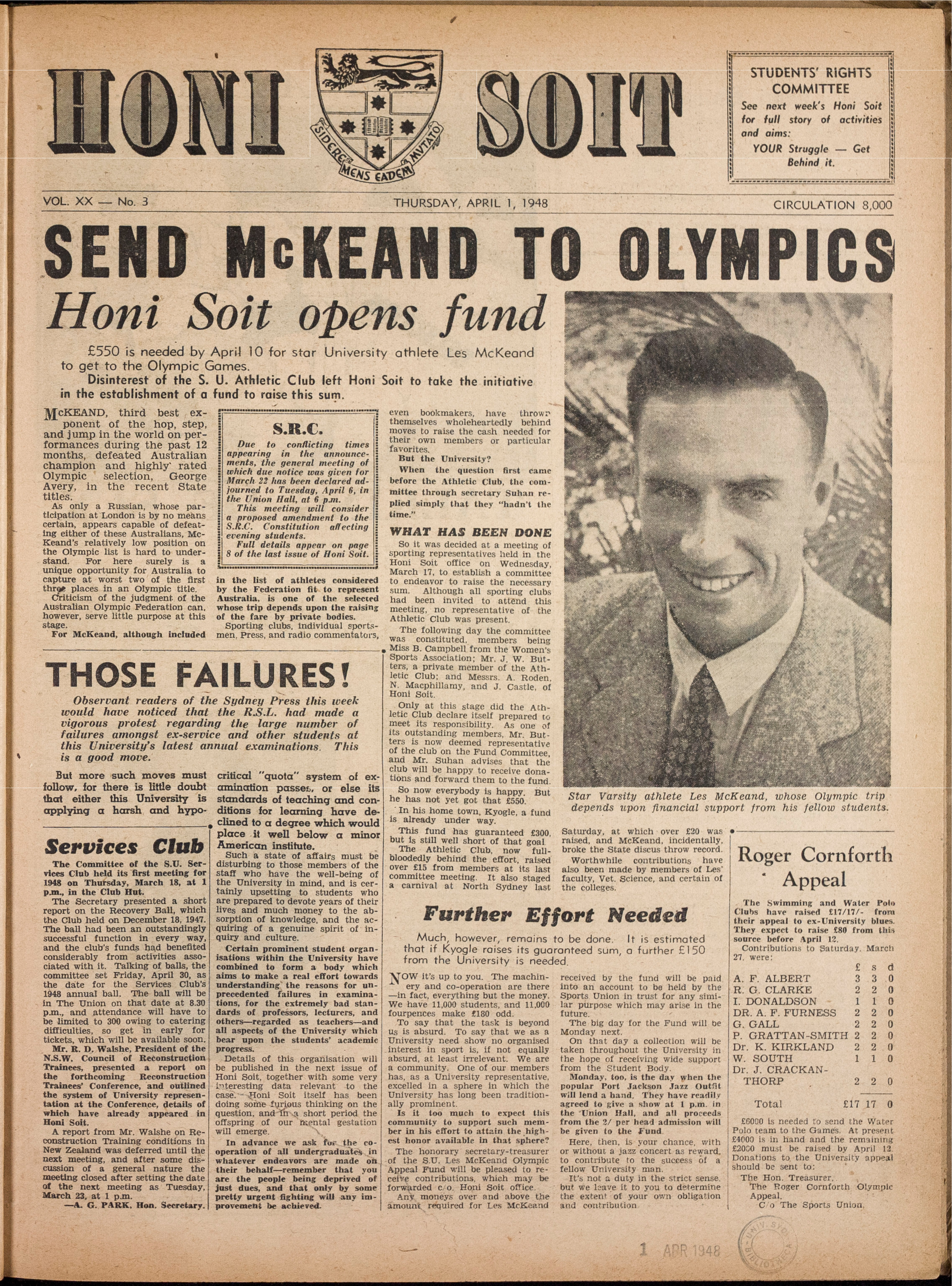 Honi Soit 1948 Issue 03