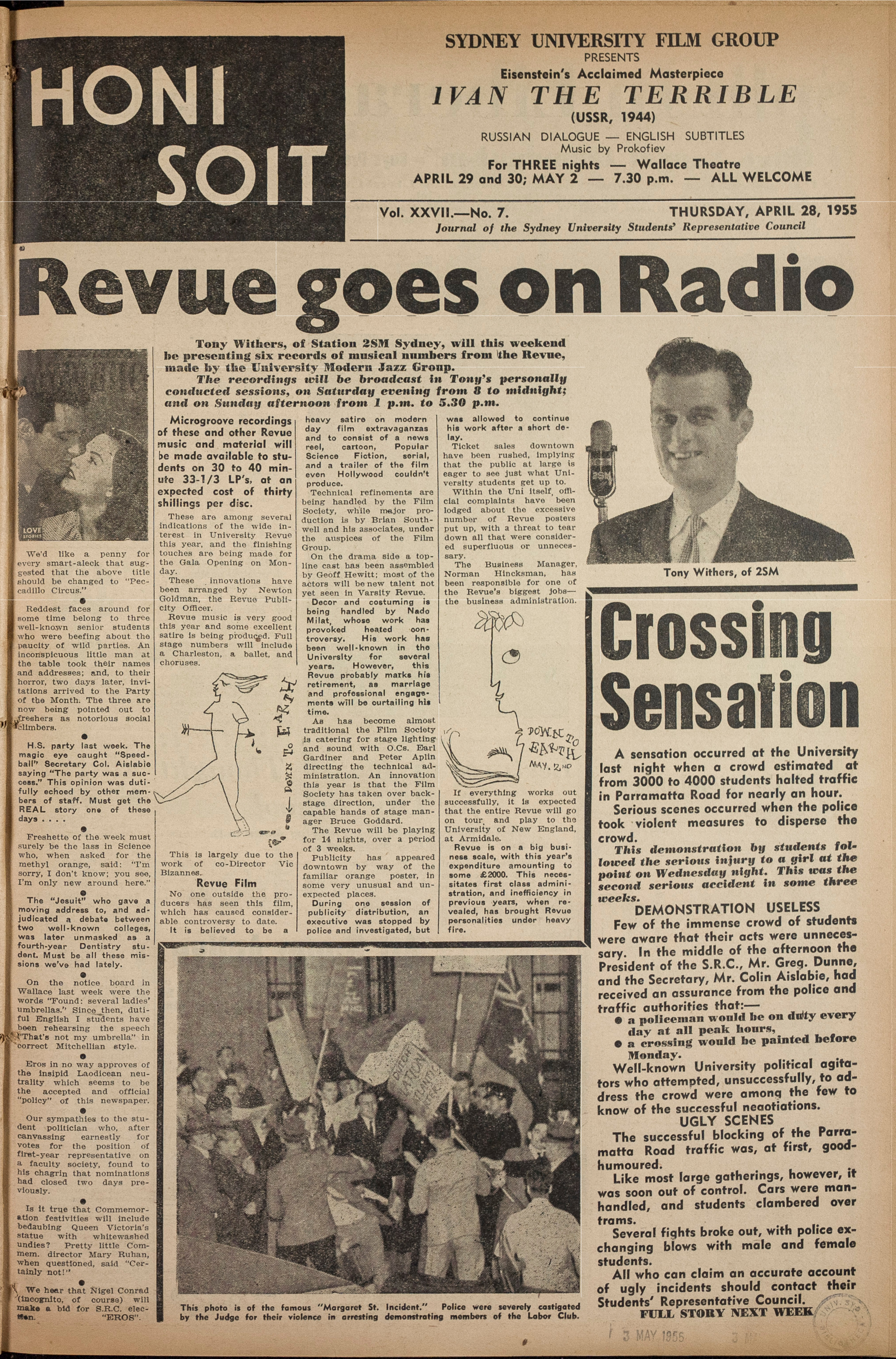 Honi Soit 1955 Issue 07