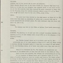 The Mint Building: Report on the Internal Fabric; Comprising Rooms G 1-5 and F 1-6. [Colour version 5 of 7 pdfs]