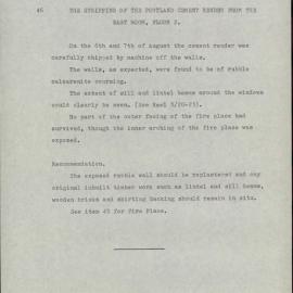 Norfolk Island Archaeological Documentation Report. East Side, Main Building. New Military Barracks. KAVHA Archaeology Report 6, Part 1. [Colour version 10 of 18 pdfs]