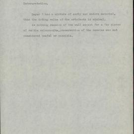 Norfolk Island Archaeological Investigation of Route of Proposed Underground Pipework. KAVHA Archaeology Report 7, Part 1. [Colour version 11 of 14 pdfs]