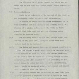 Recommendations for the Royal Engineer's Office and Stables. Draft Copy. [Norfolk Island] [Colour version 3 of 4 pdfs]